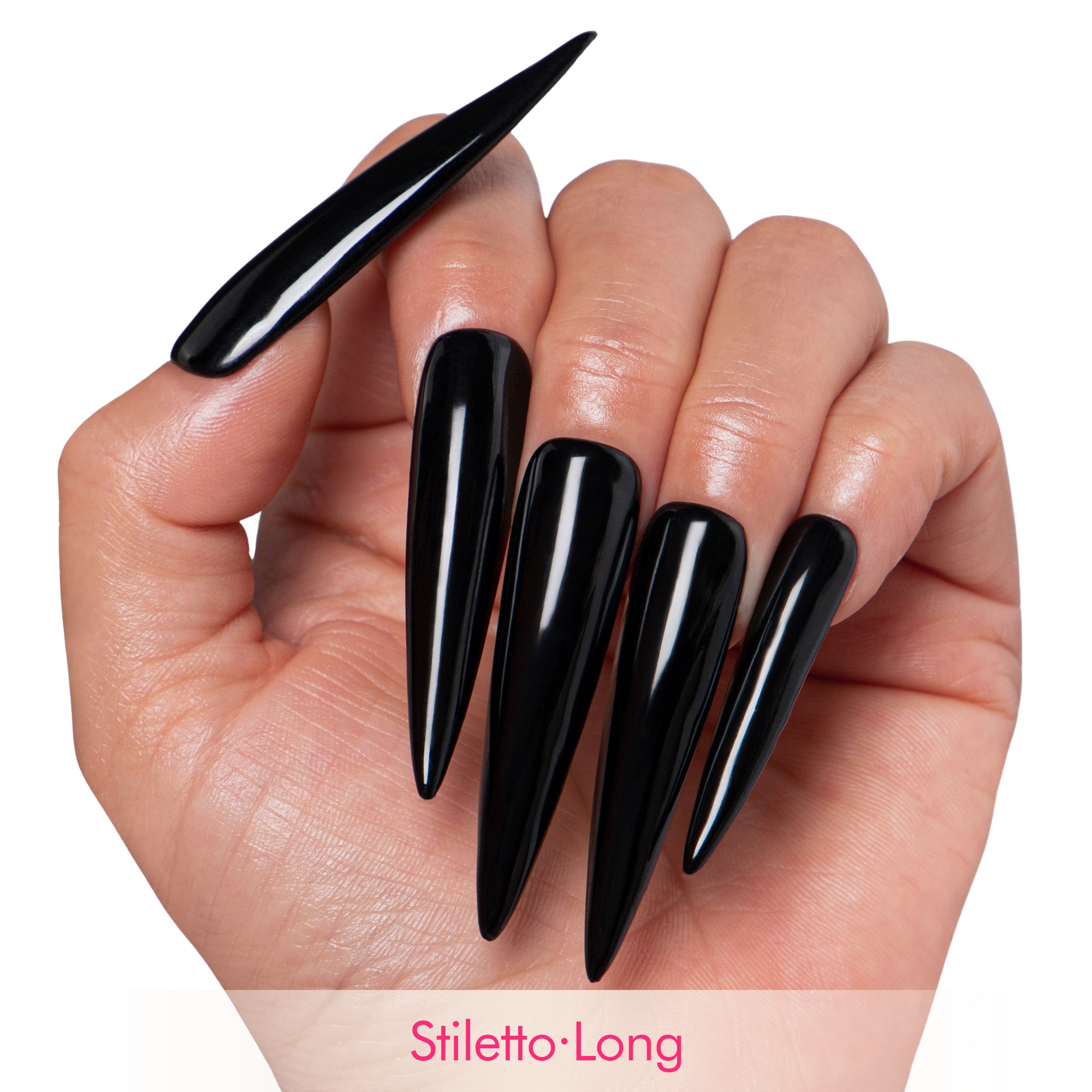 Dark Angel Pure Color Handmade Nails H11