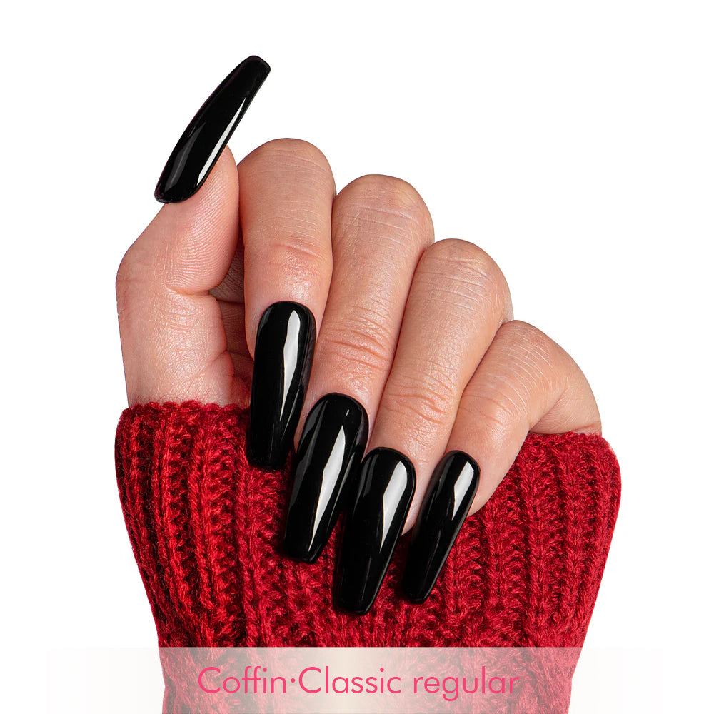 Dark Angel Pure Color Handmade Nails H11