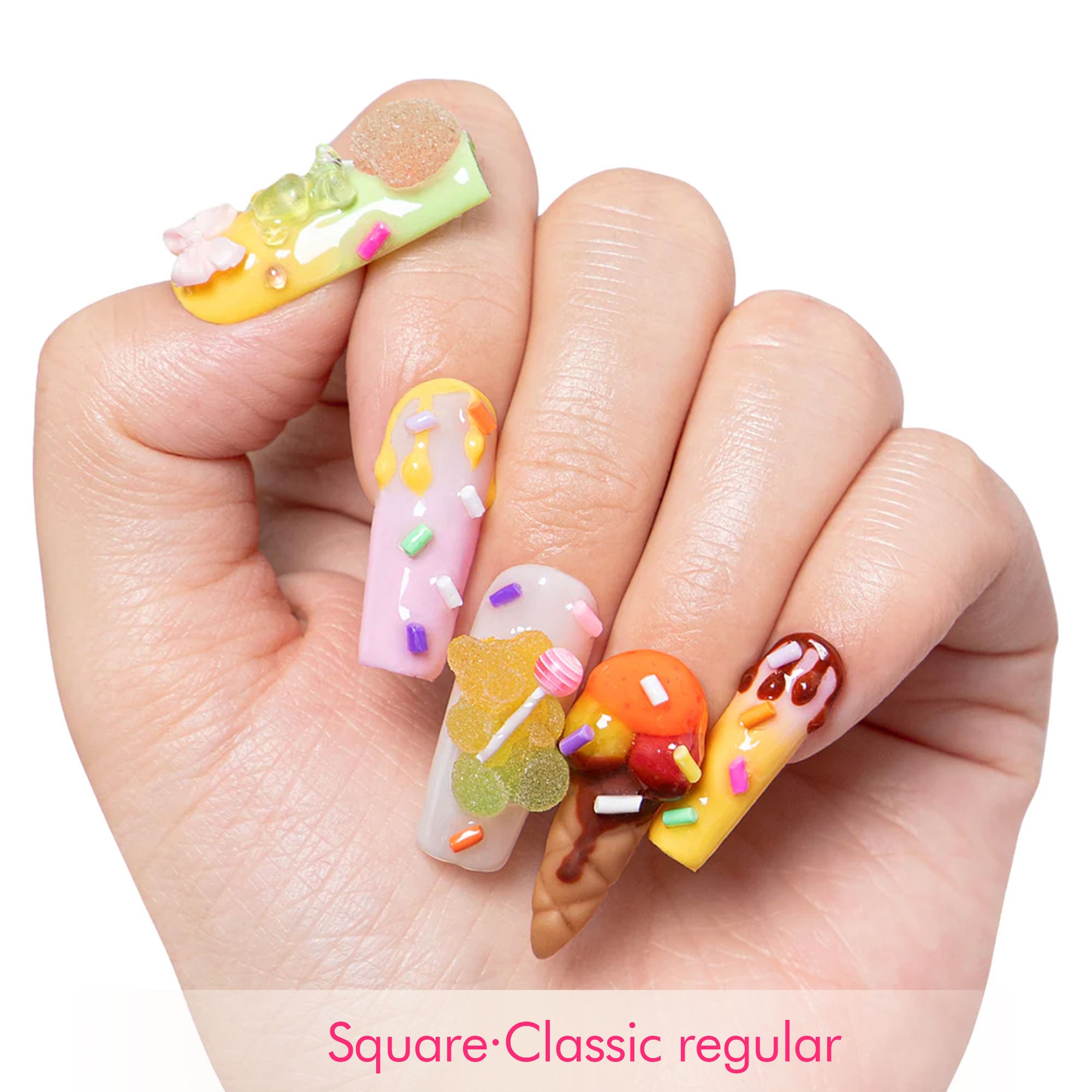 Ice Cream Handmade Nails H110