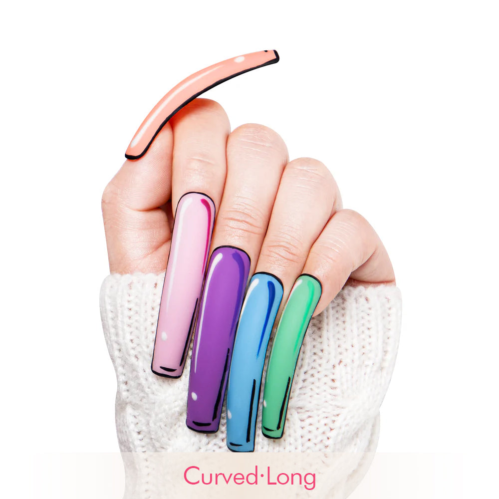 Colorful Pop Handmade Nails H116