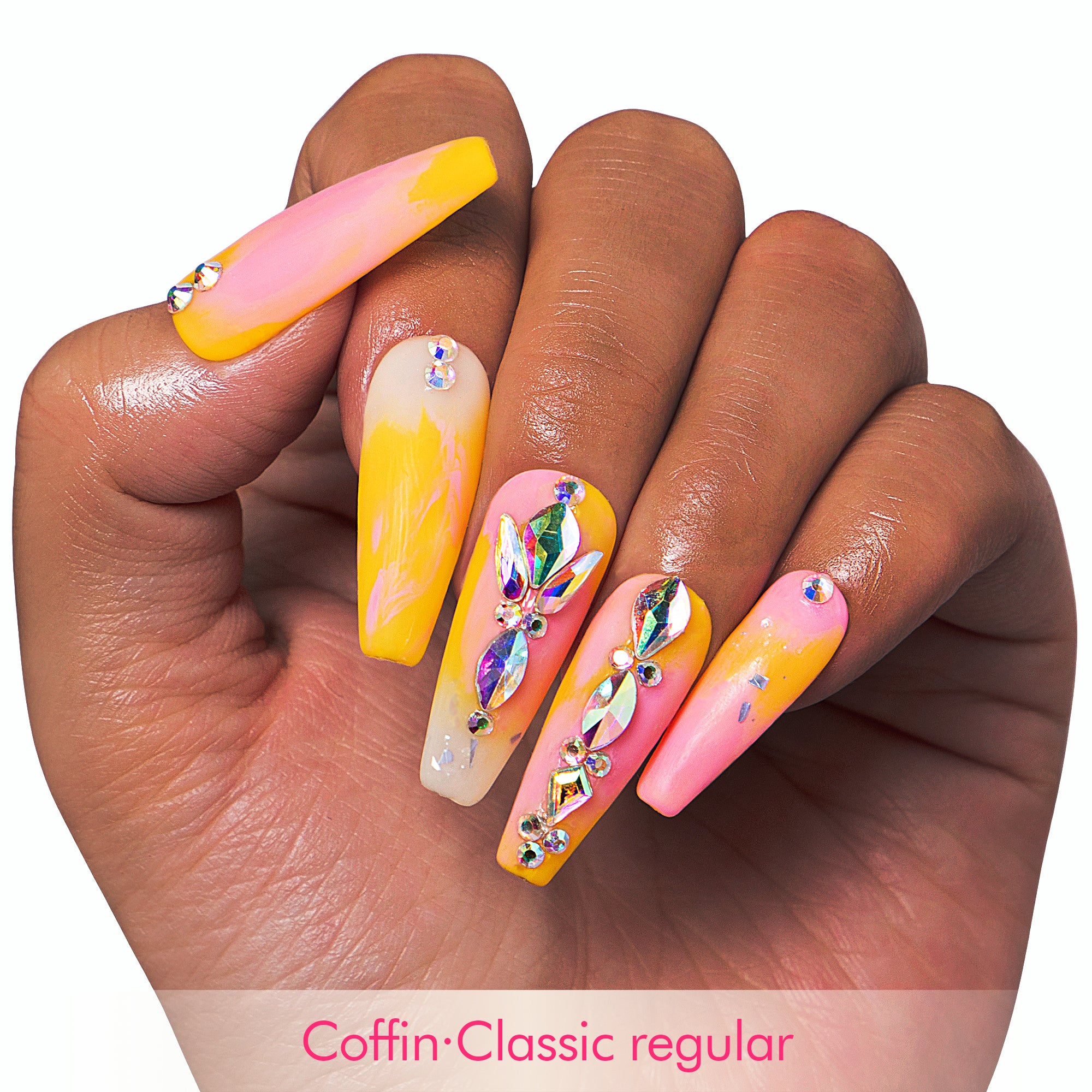 Sunset Slushy Handmade Nails H129