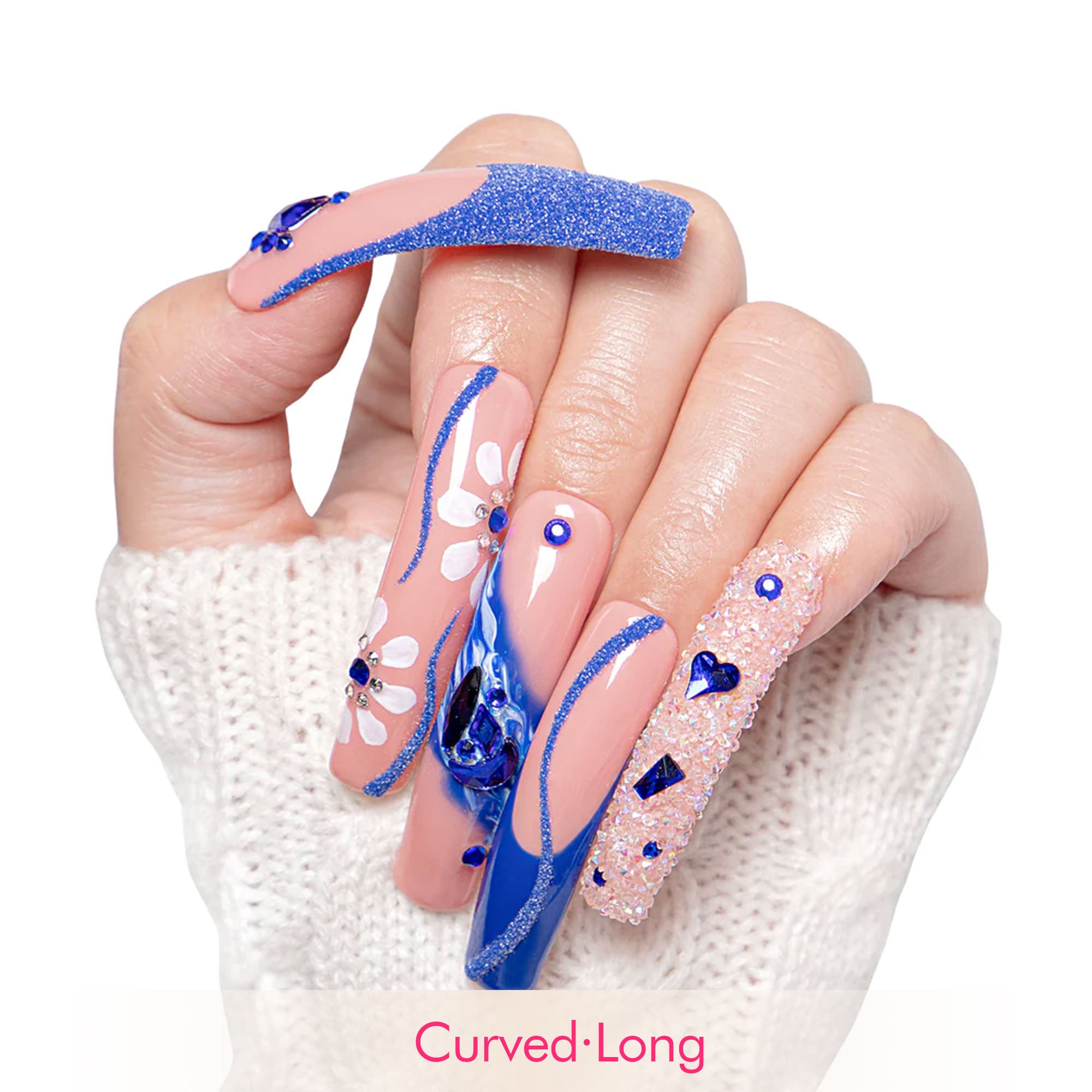 Glimmer Fuse Handmade Nails H106