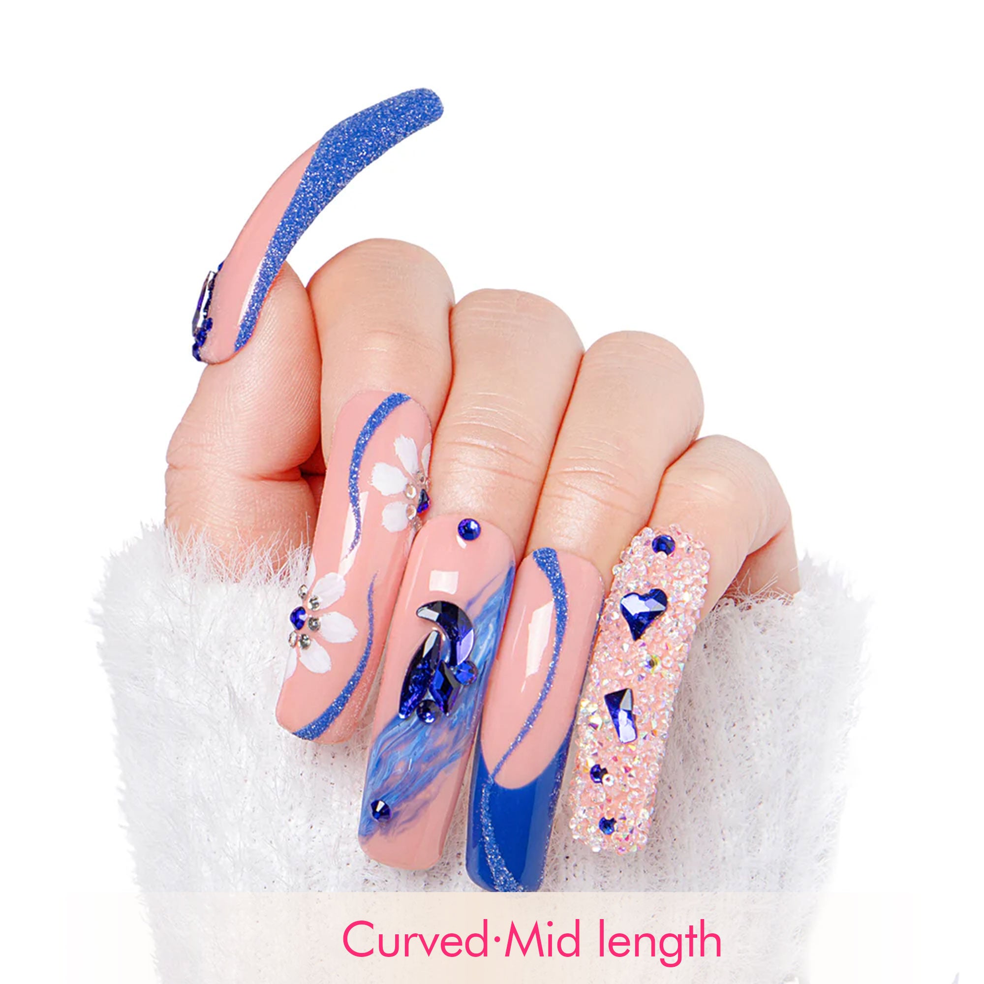 Glimmer Fuse Handmade Nails H106