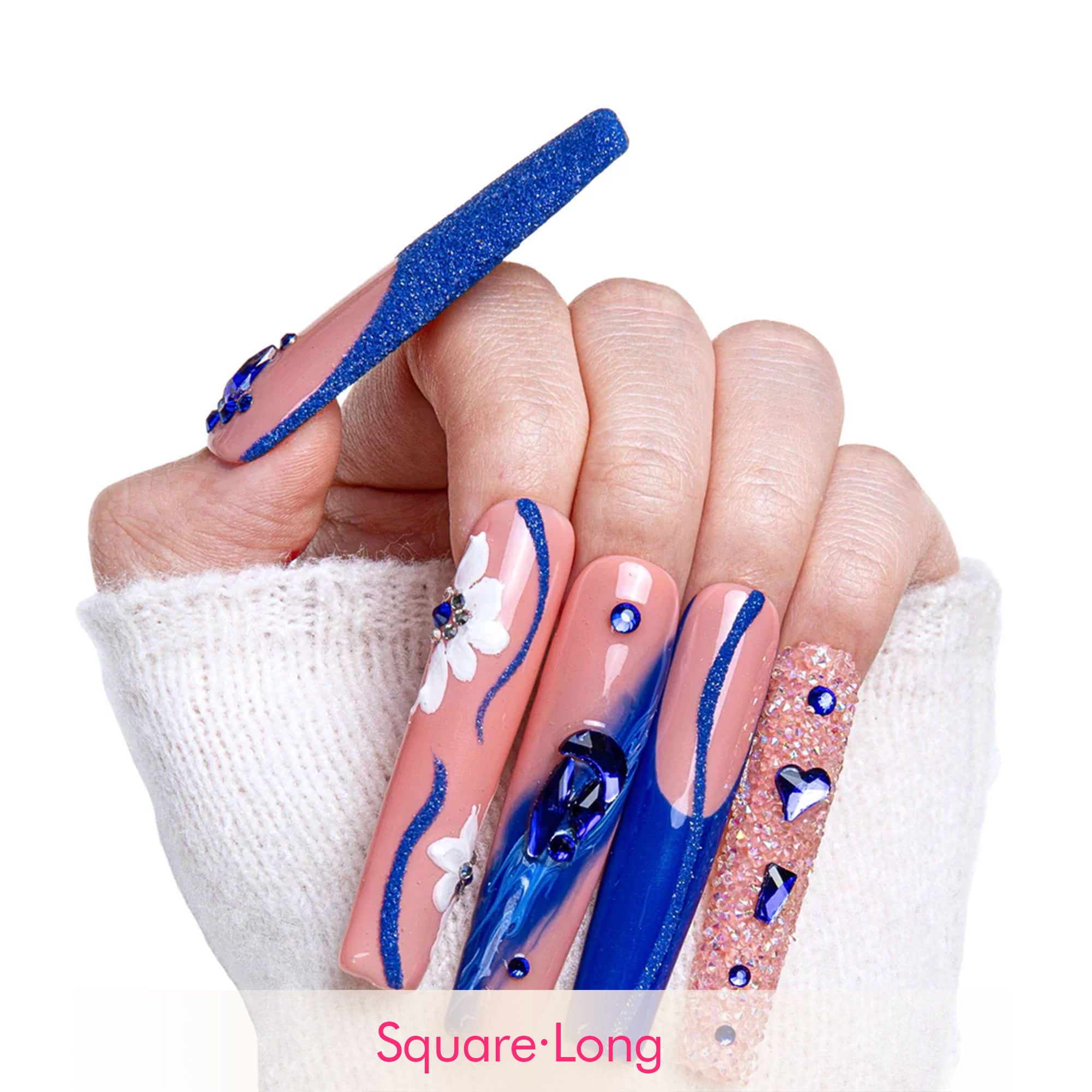 Glimmer Fuse Handmade Nails H106