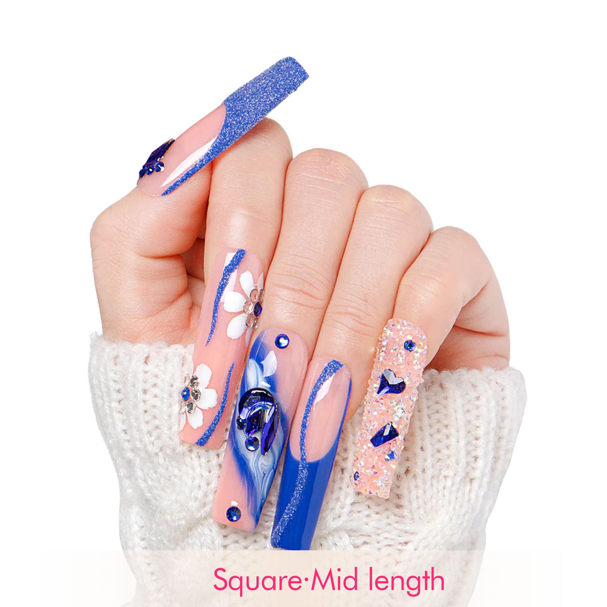 Glimmer Fuse Handmade Nails H106