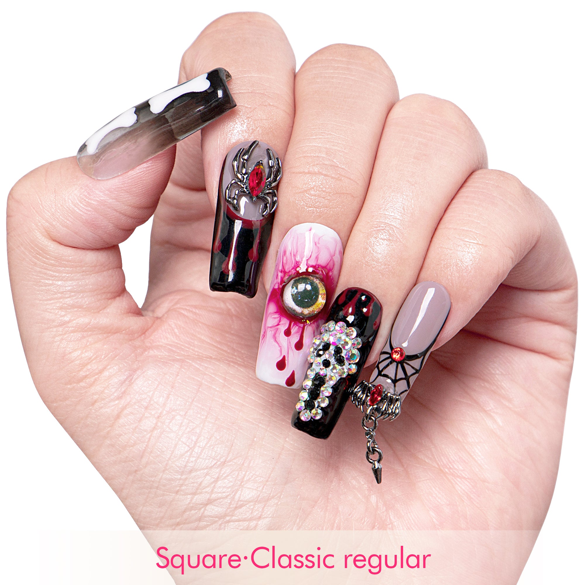 Final Destination Spooky Handmade Nails H133
