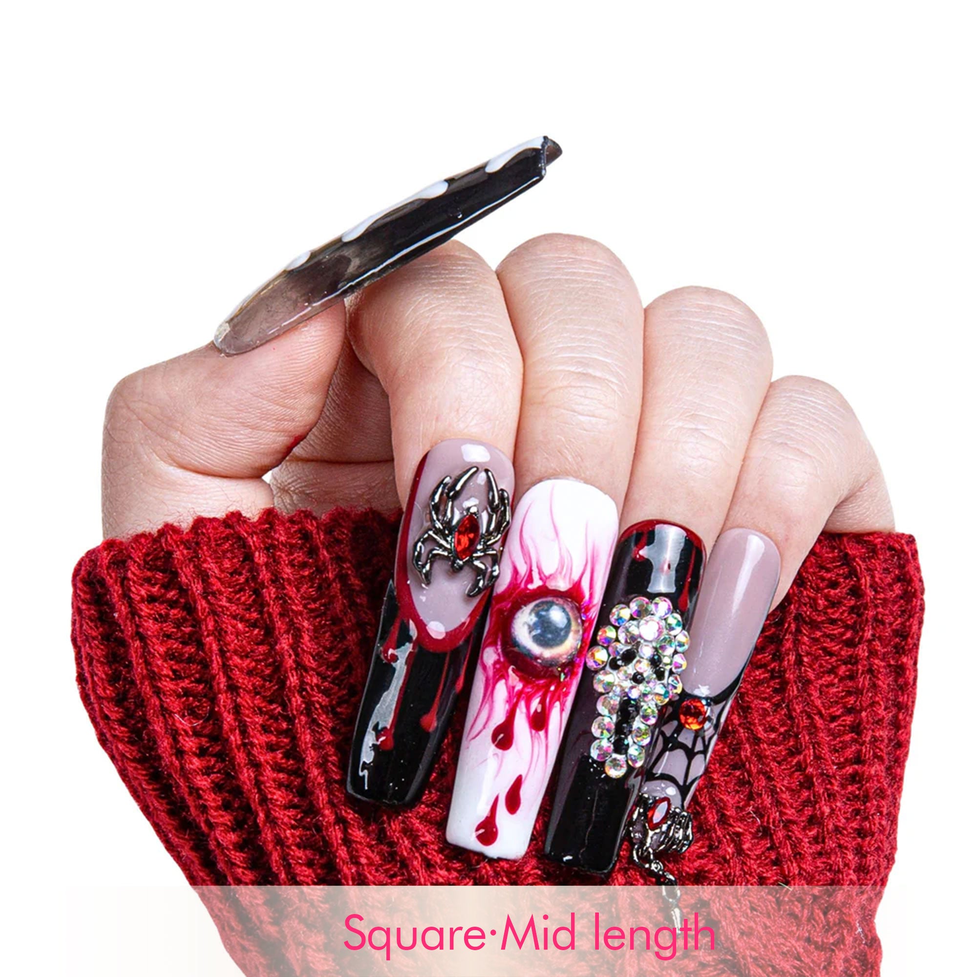 Final Destination Spooky Handmade Nails H133