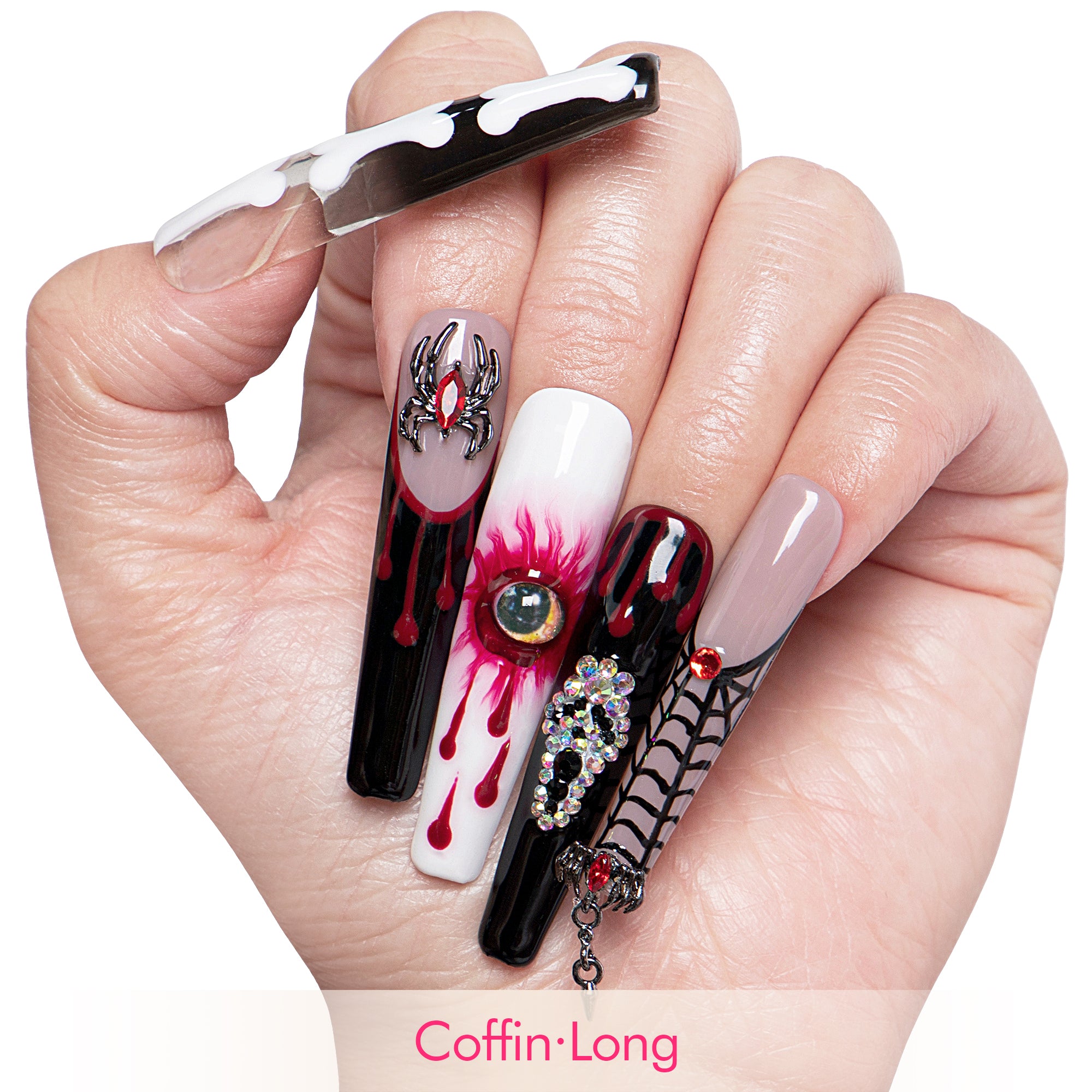Final Destination Spooky Handmade Nails H133
