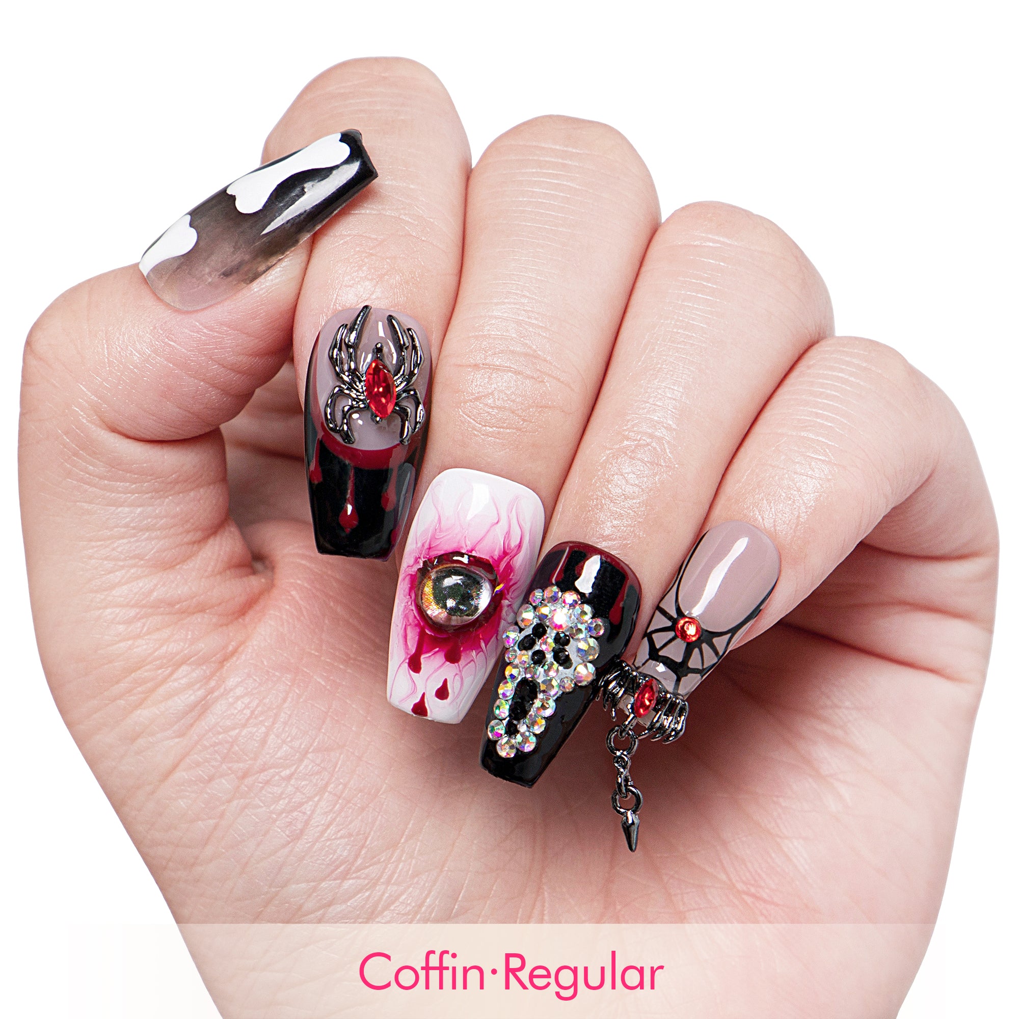Final Destination Spooky Handmade Nails H133