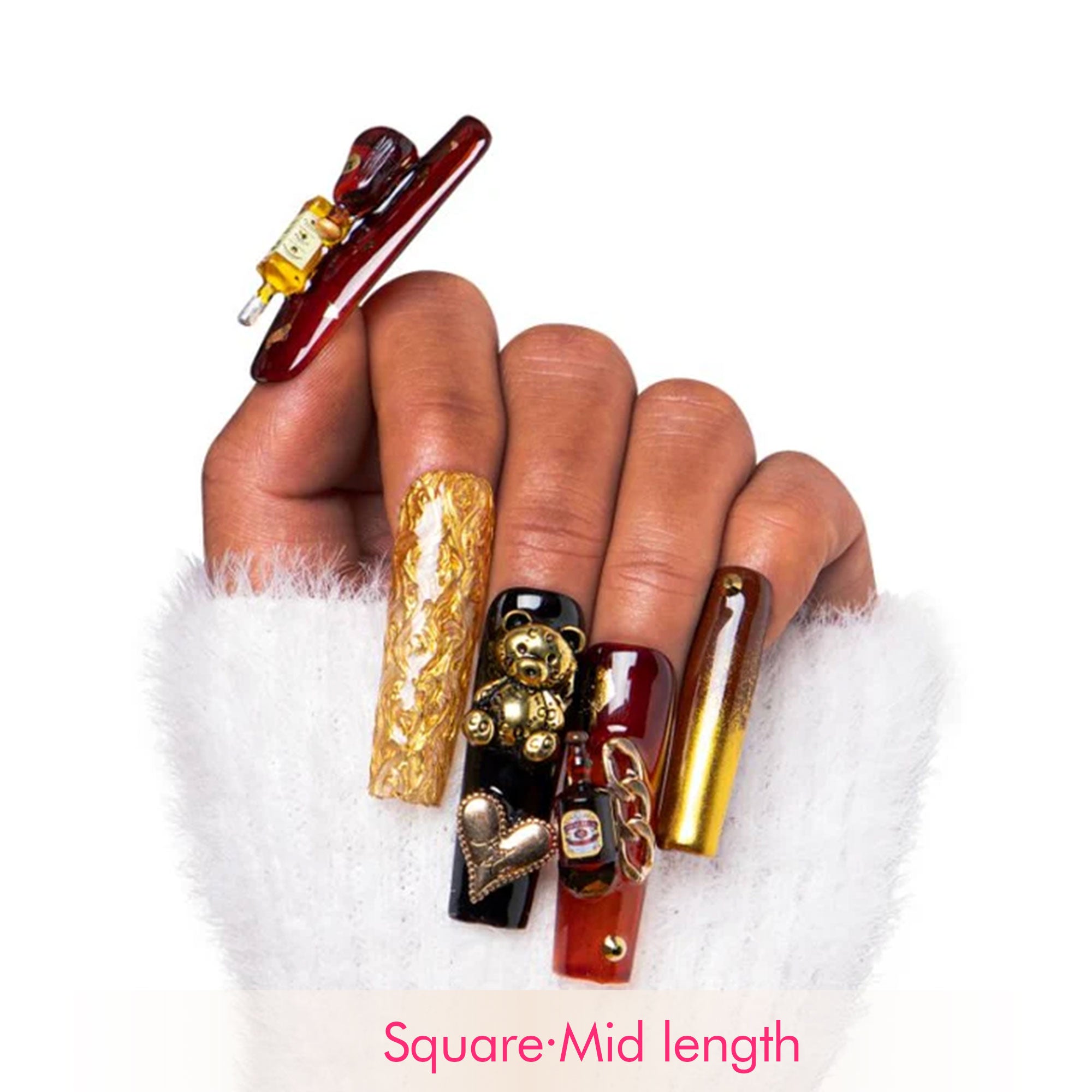 Casino Party Junk Handmade Nails H135