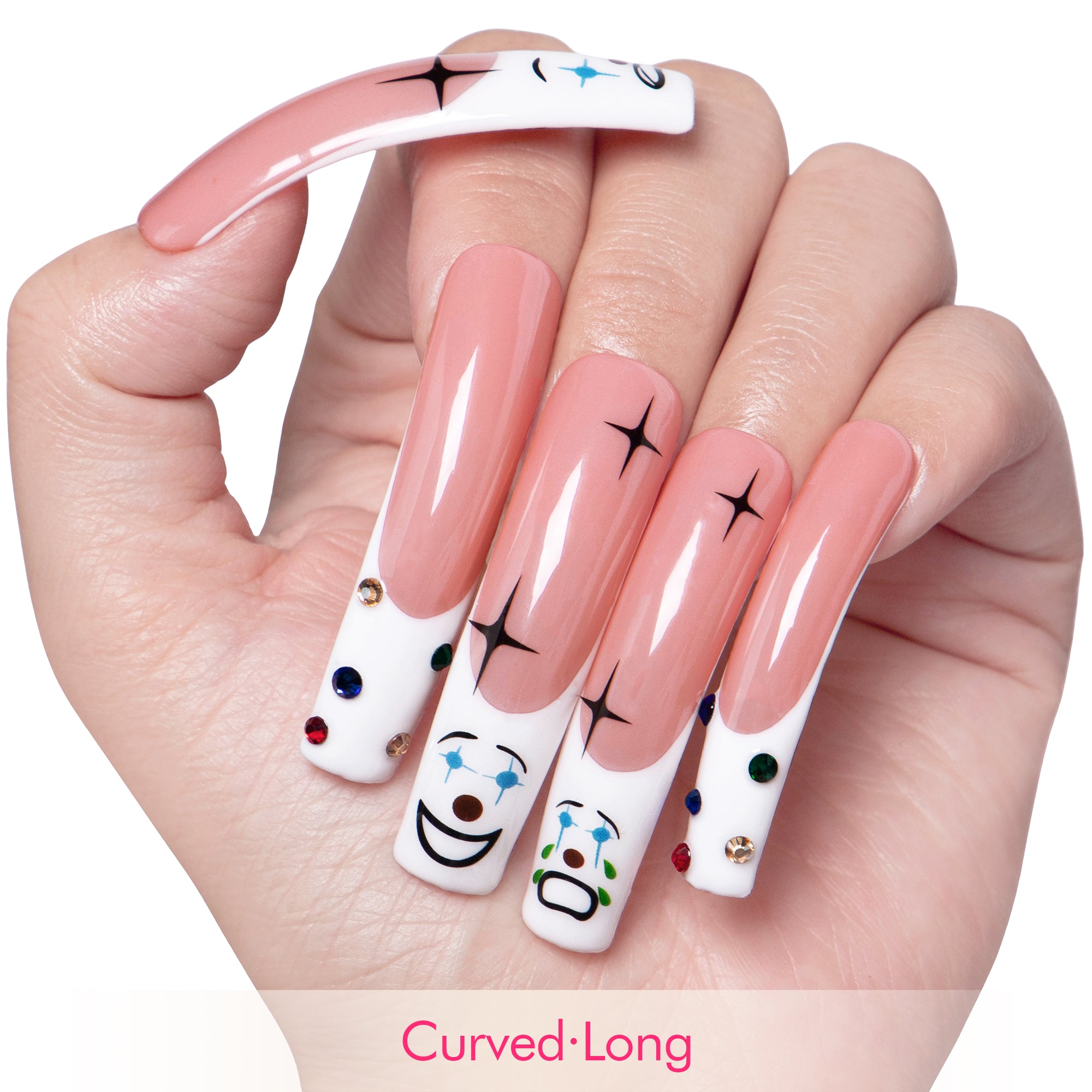 Clown Handmade Nails H139