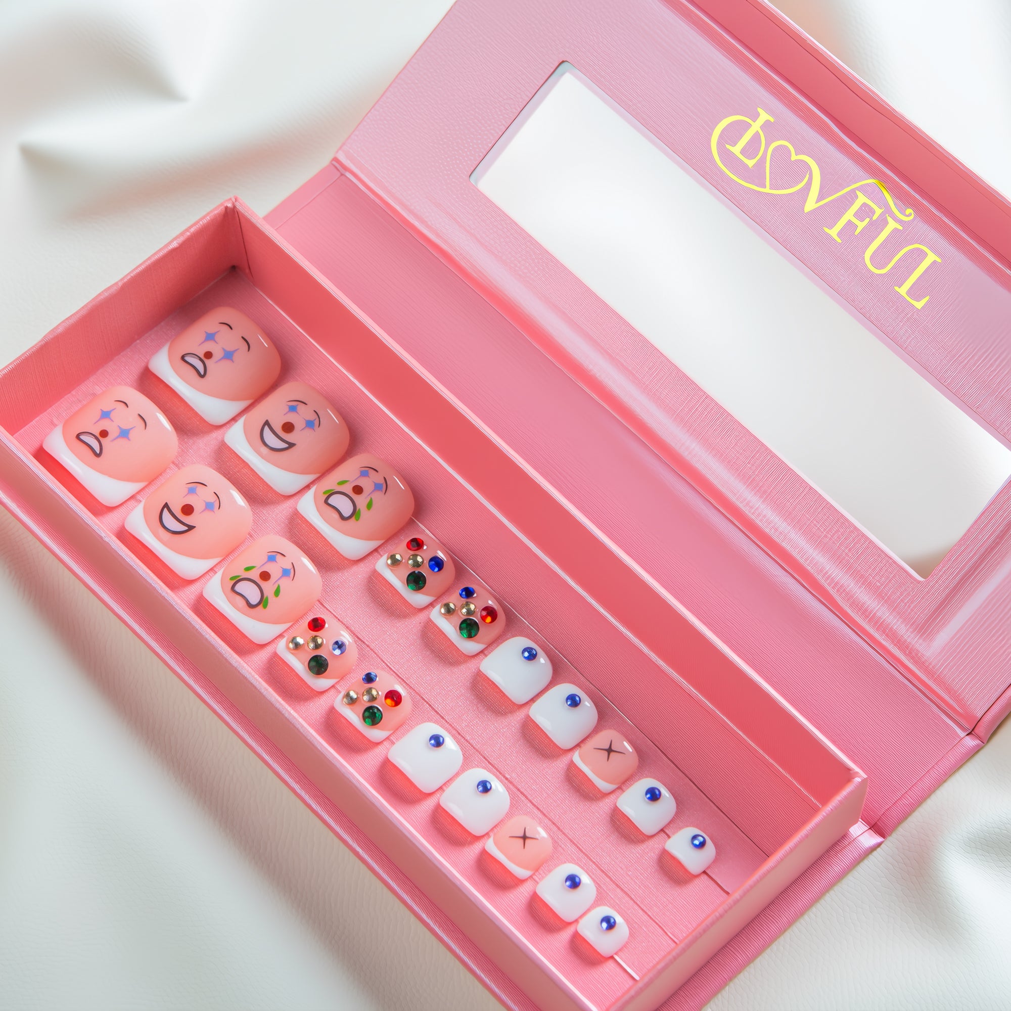 Clown T139 Toe Nails- 20Pcs Free Size