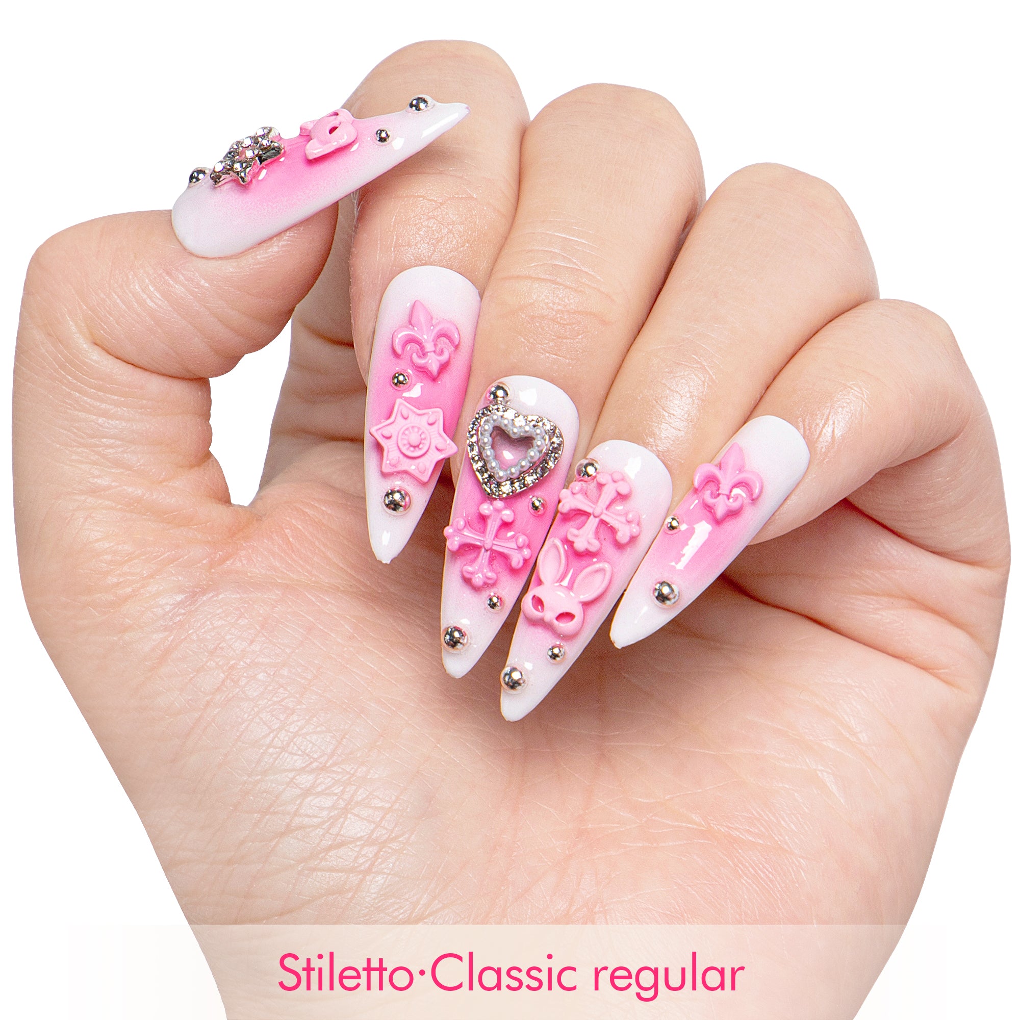 Pink Bliss Blush Handmade Nails H141