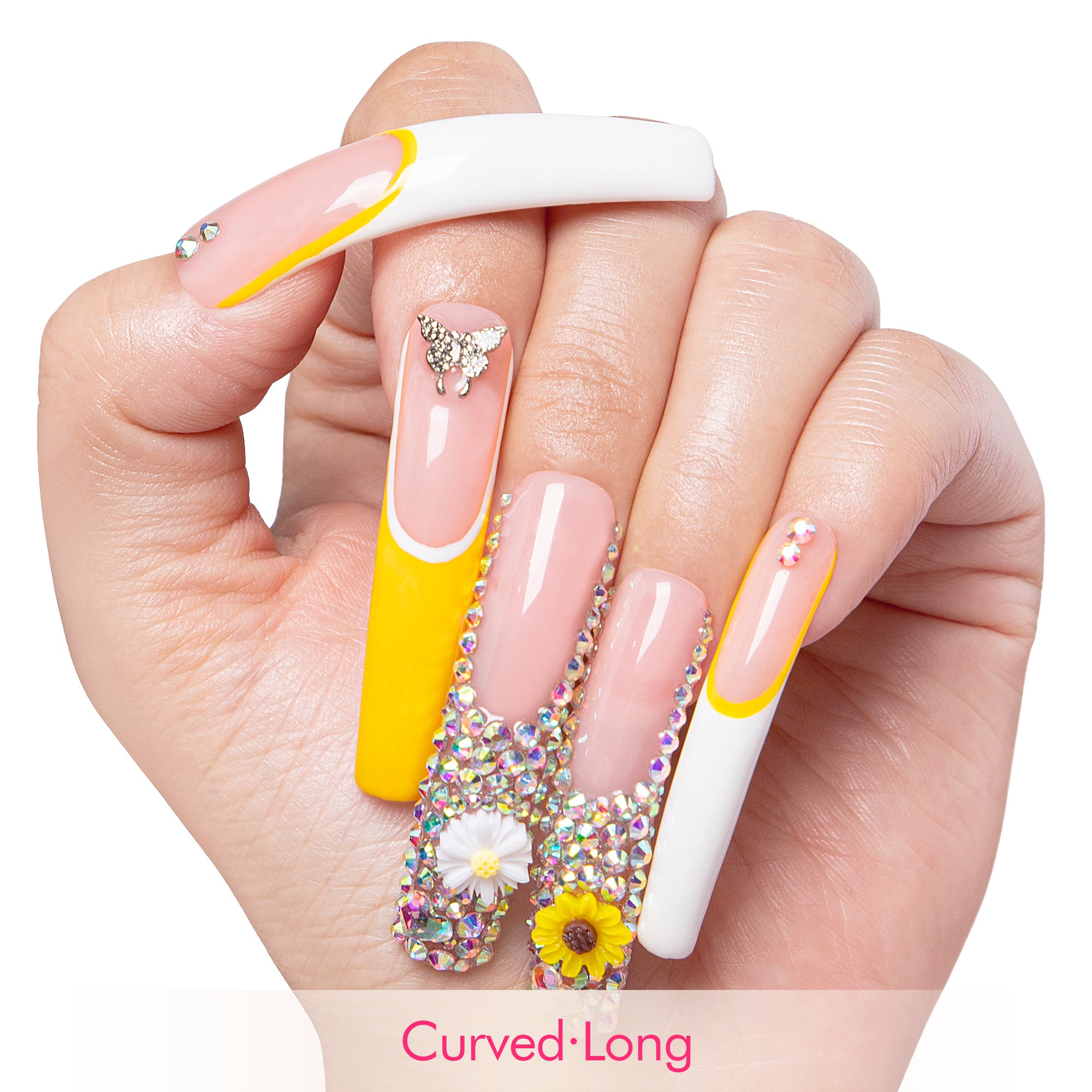 Sunflower Handmade Nails H143