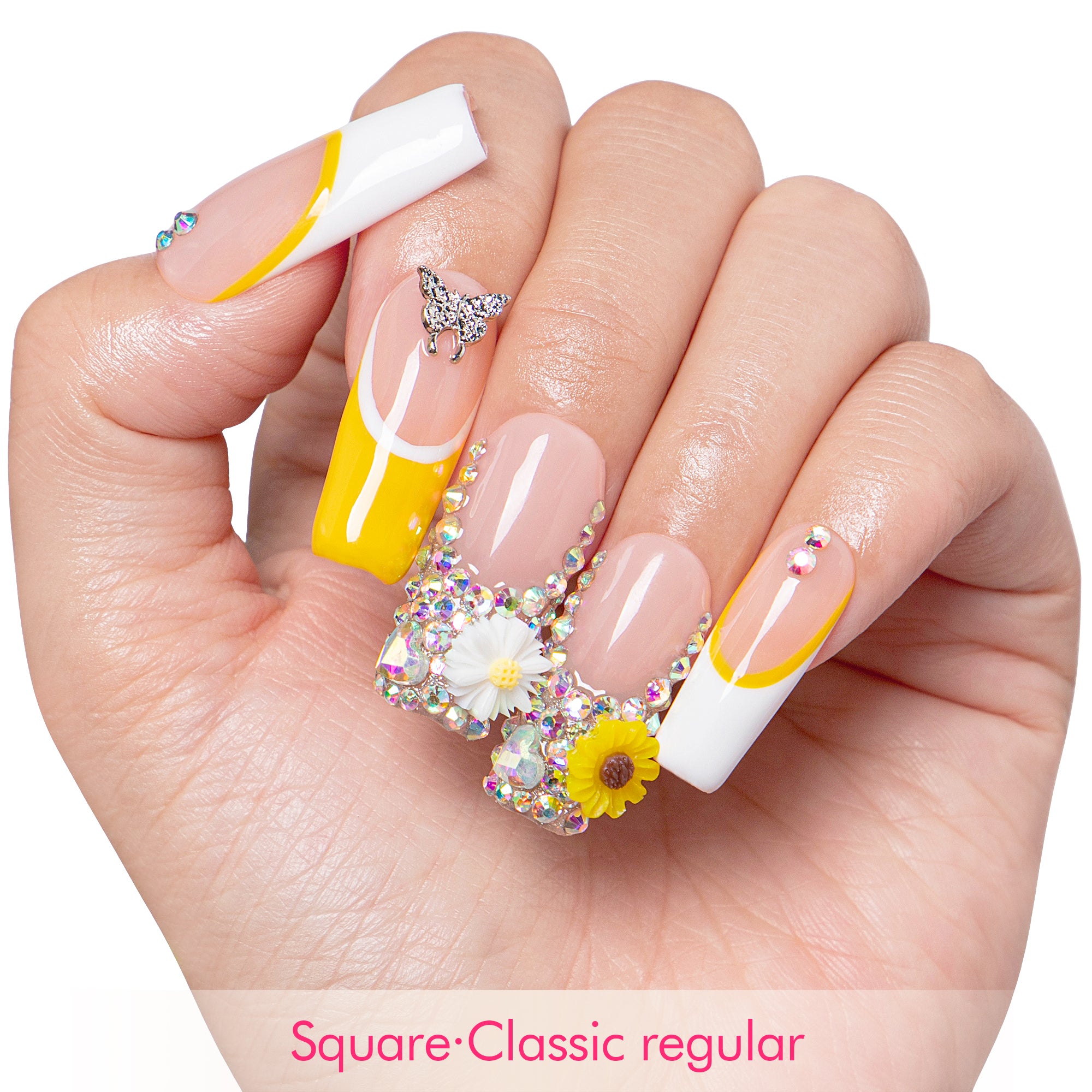 Sunflower Handmade Nails H143