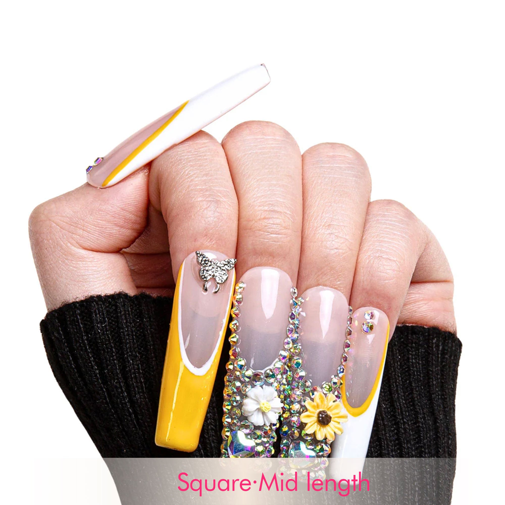 Sunflower Handmade Nails H143