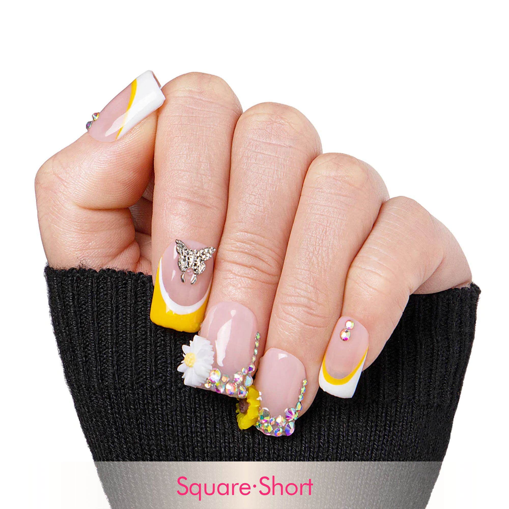 Sunflower Handmade Nails H143