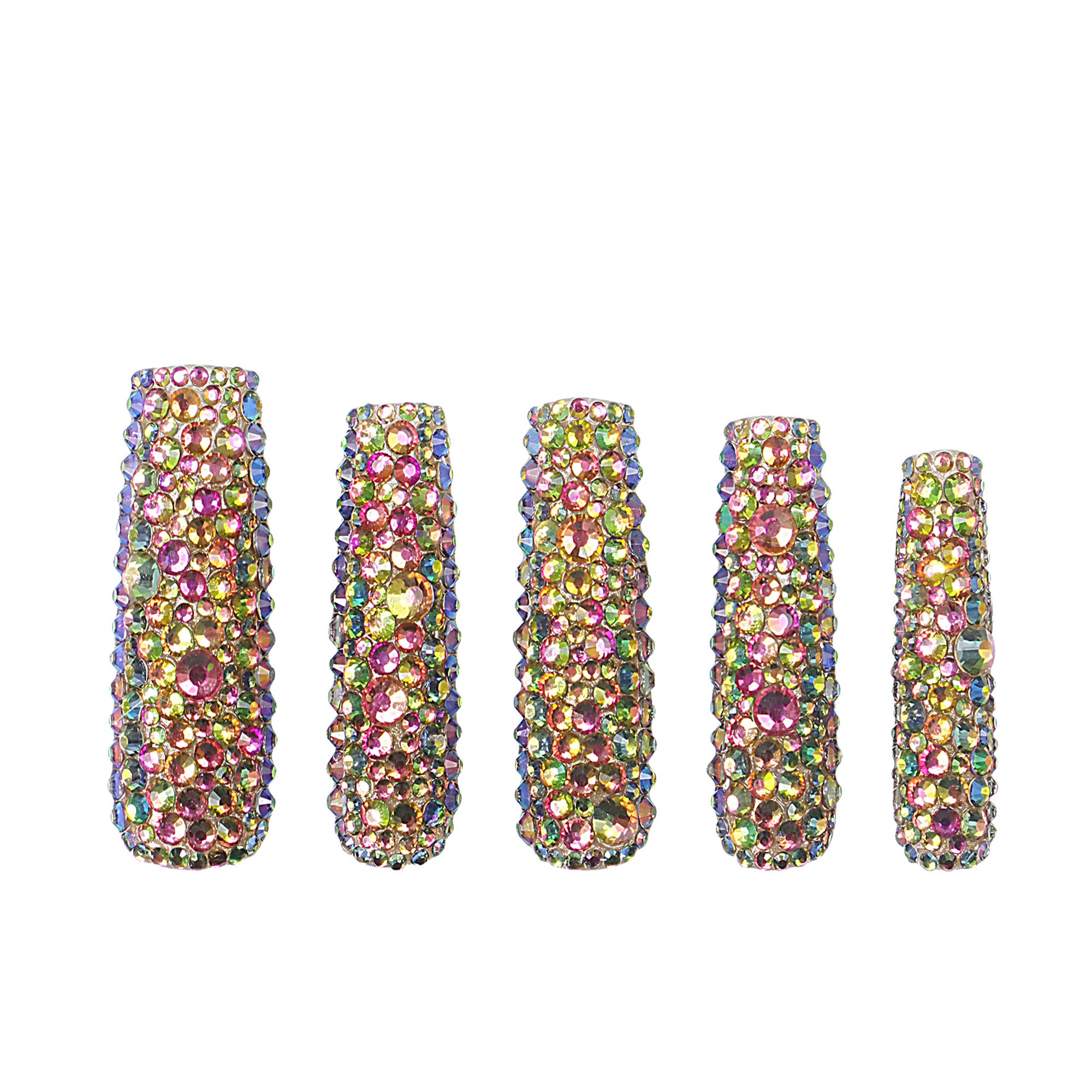 Classic Radiant Rhinestone Handmade Nails H149