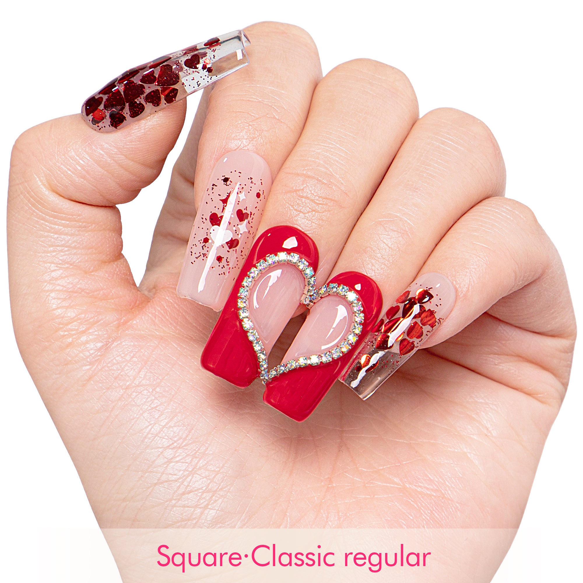 Valentine's Day Exclusive Handmade Nails H154