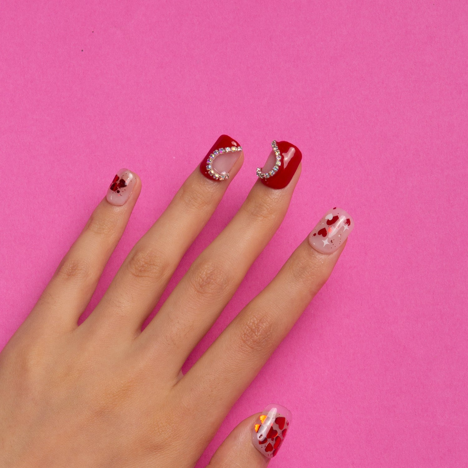 Valentine's Day Exclusive Square nail H154