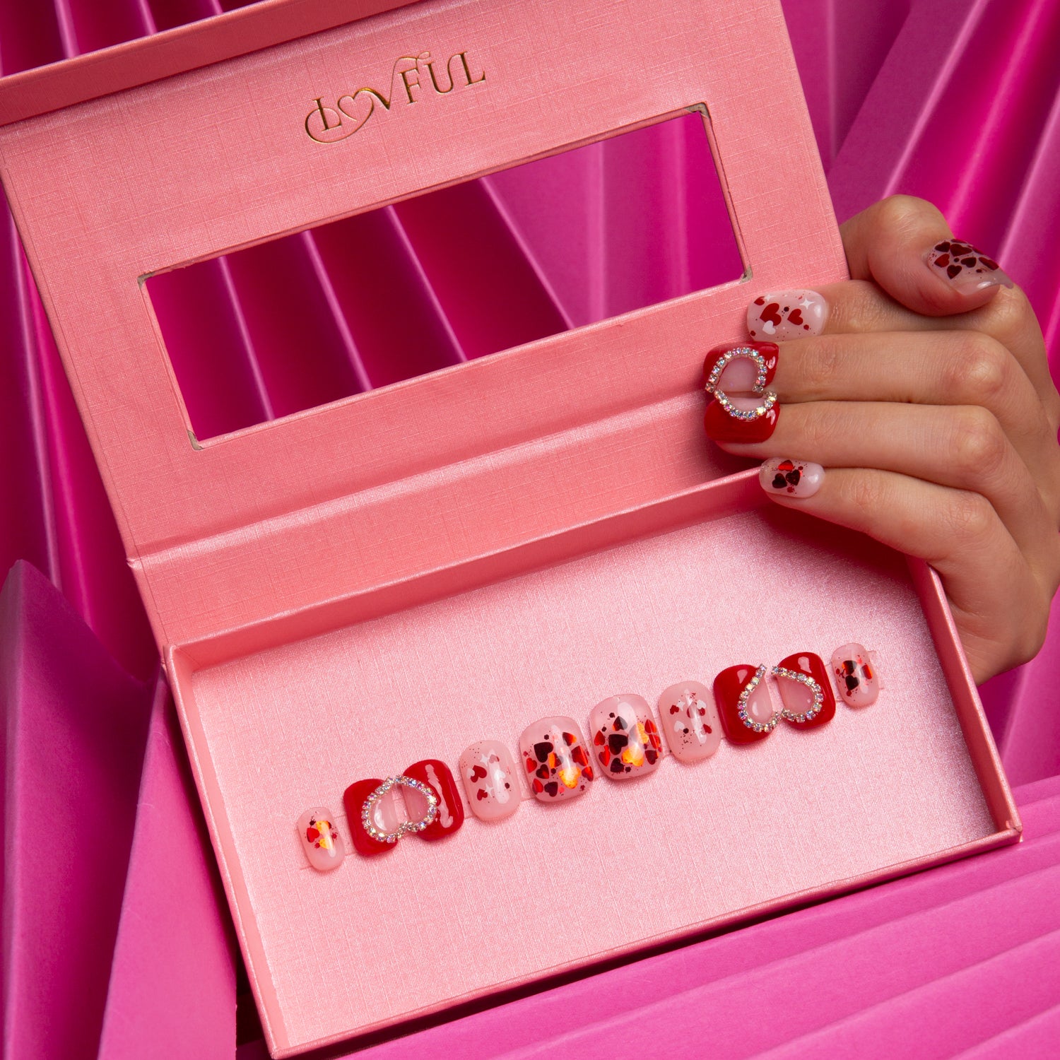 Valentine's Day Exclusive Square nail H154