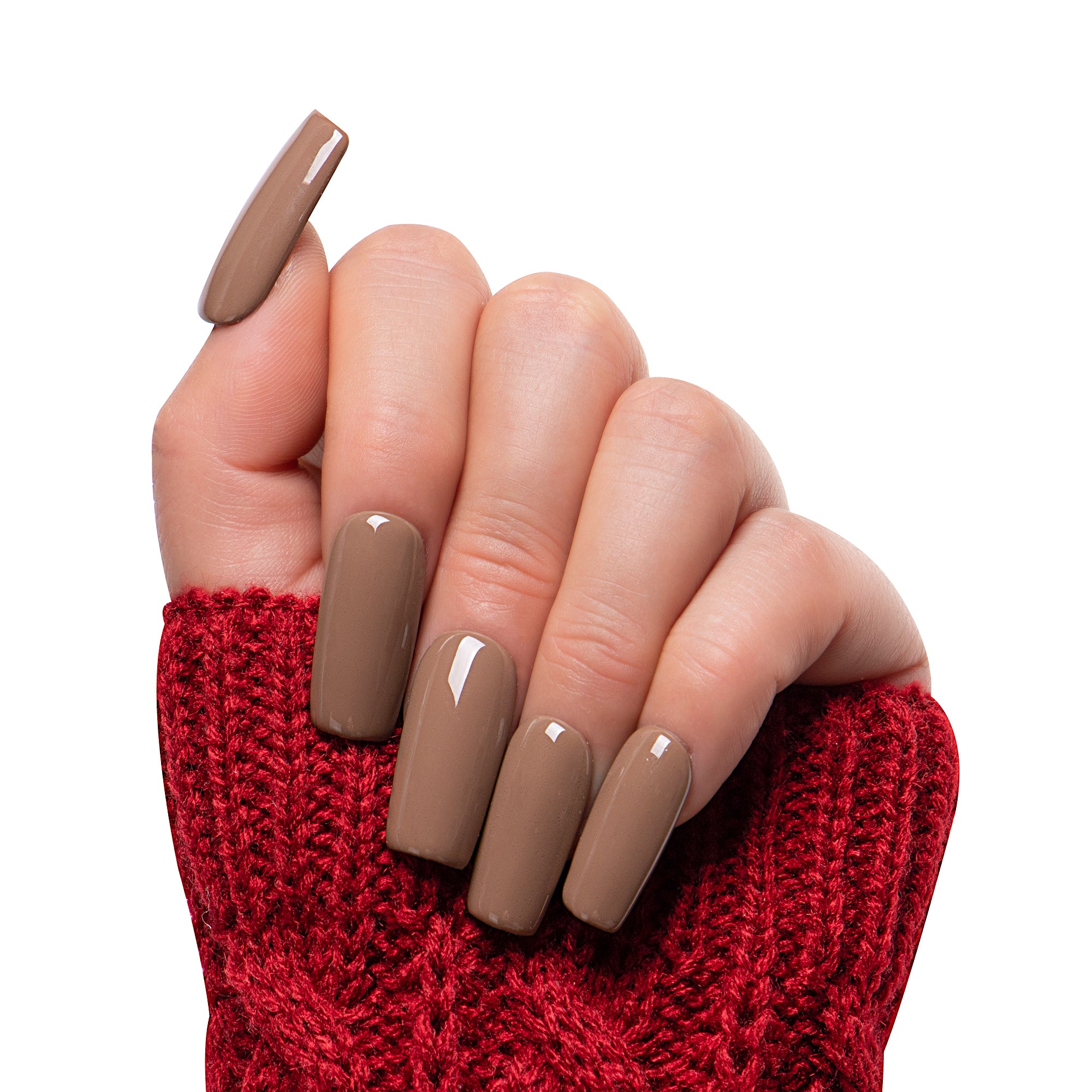 Cappuccino Handmade Nails H16