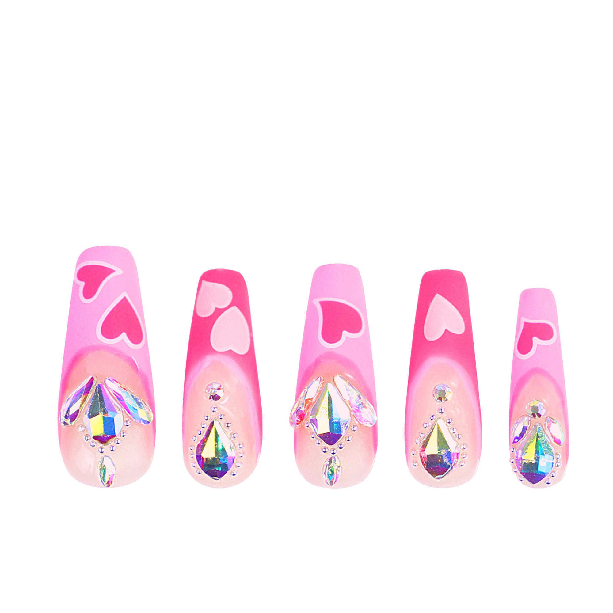 The Floating Romance French Tip Handmade Nails H160