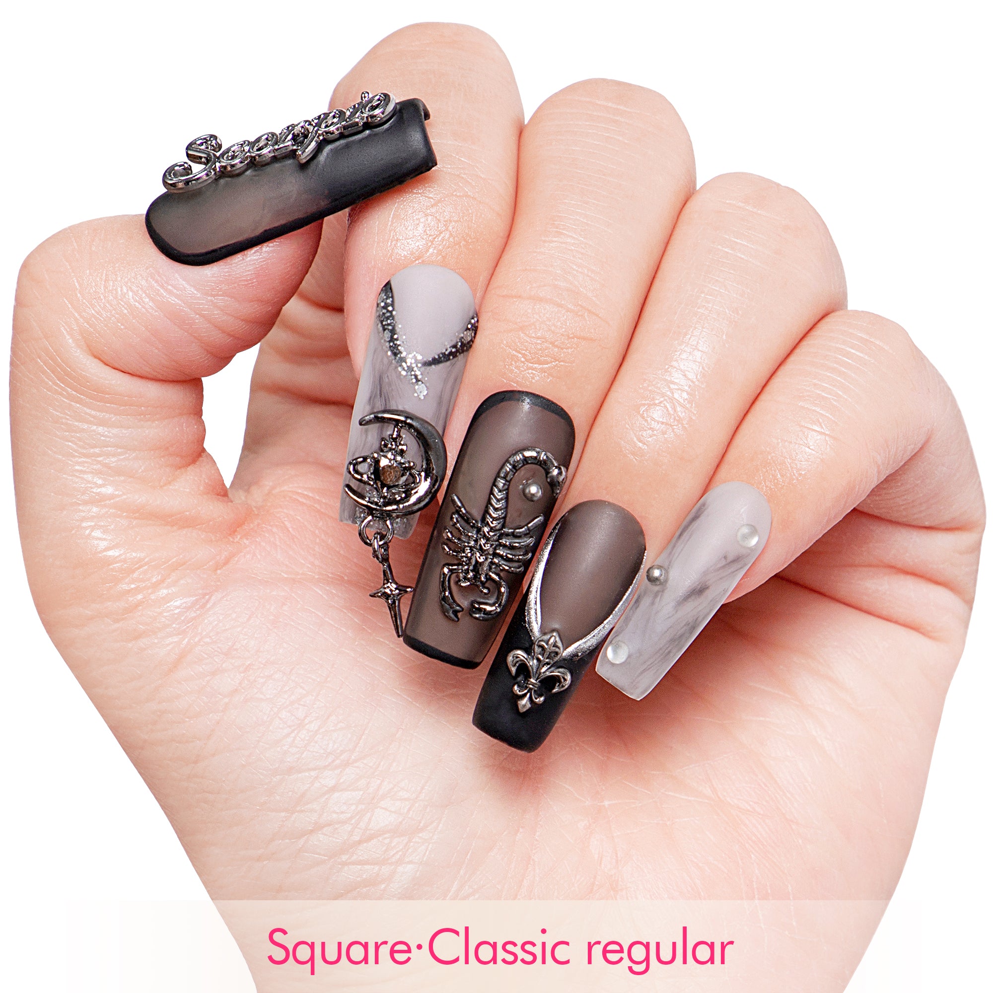 Scorpio Handmade Nails H166