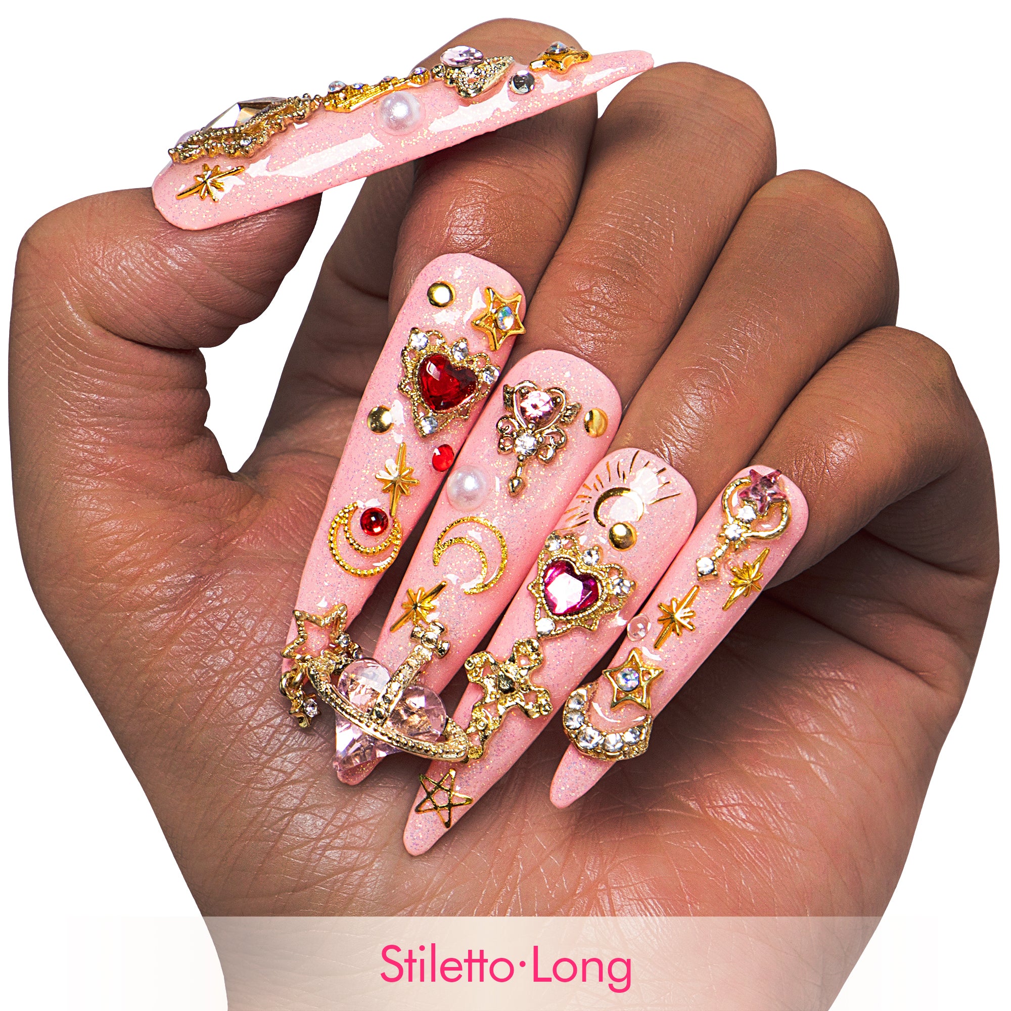 Lovful Planet Handmade Nails GLOW IN THE DARK H167