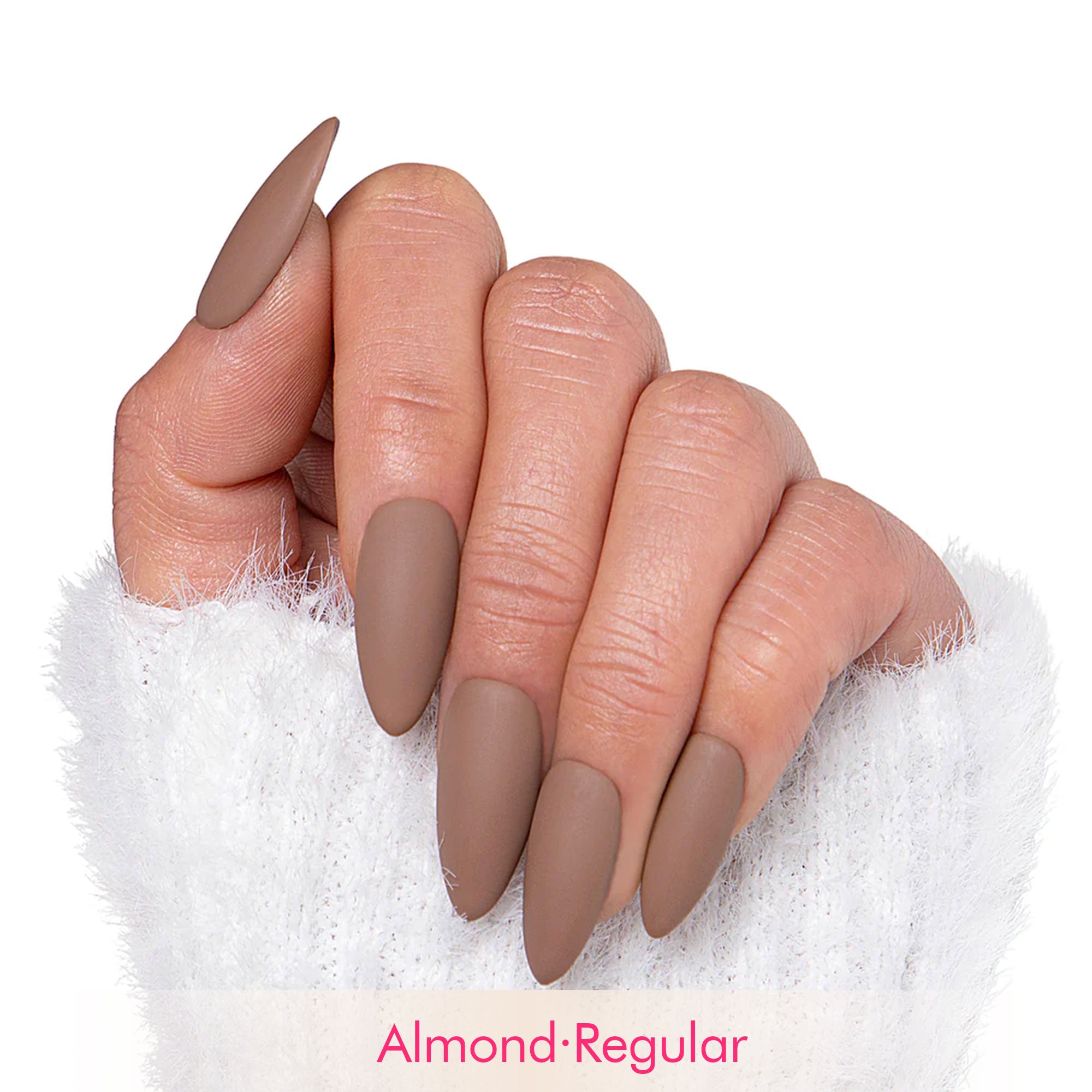 Americano Matte Pure Color Handmade Nails H17