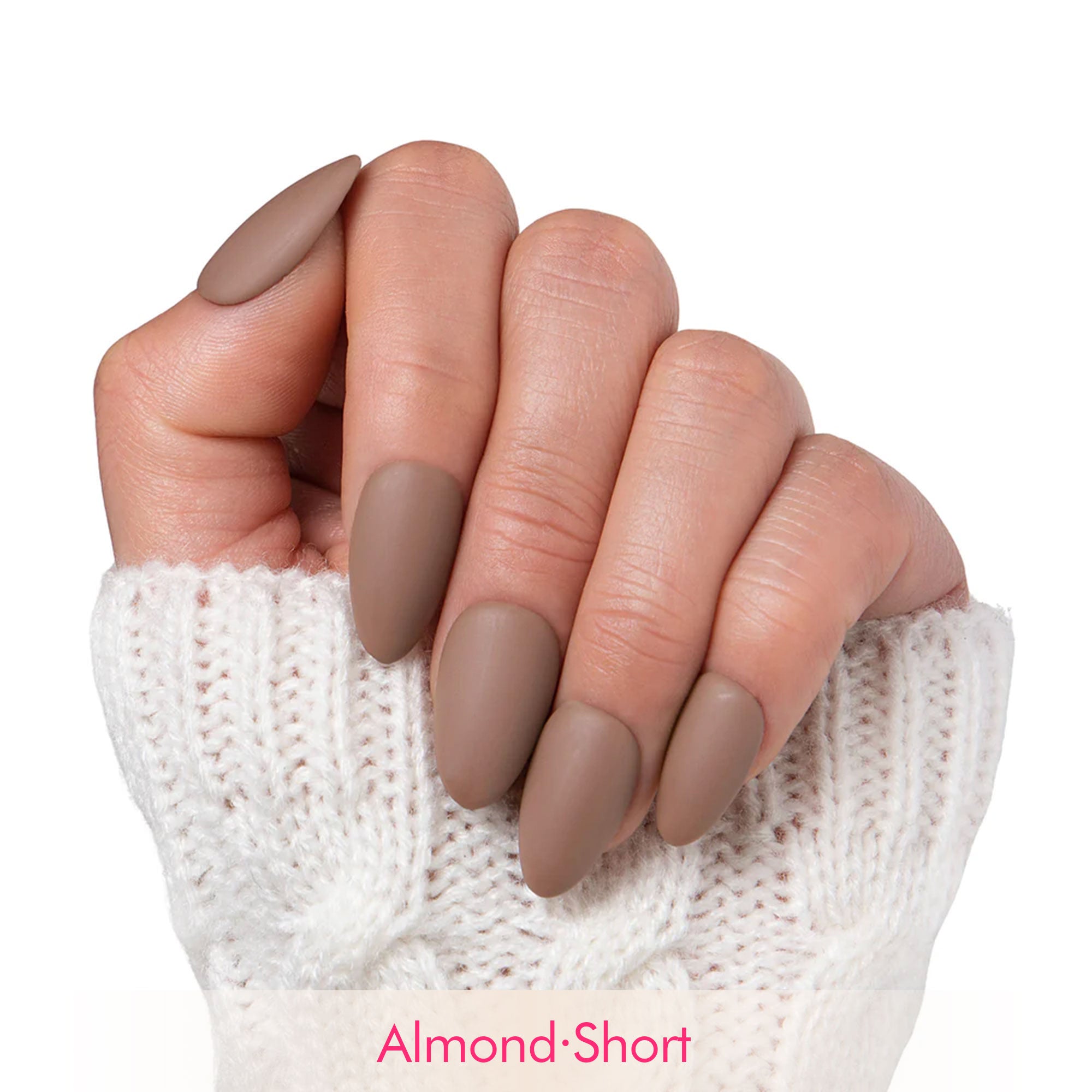 Americano Matte Pure Color Handmade Nails H17