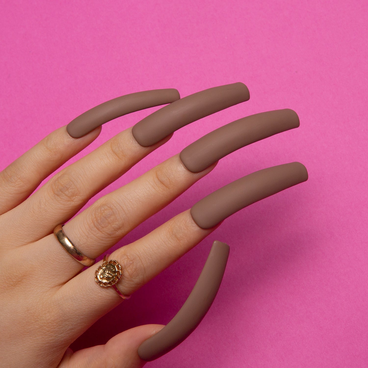 Mericano Matte Pure Color Handmade Curve Nails H17