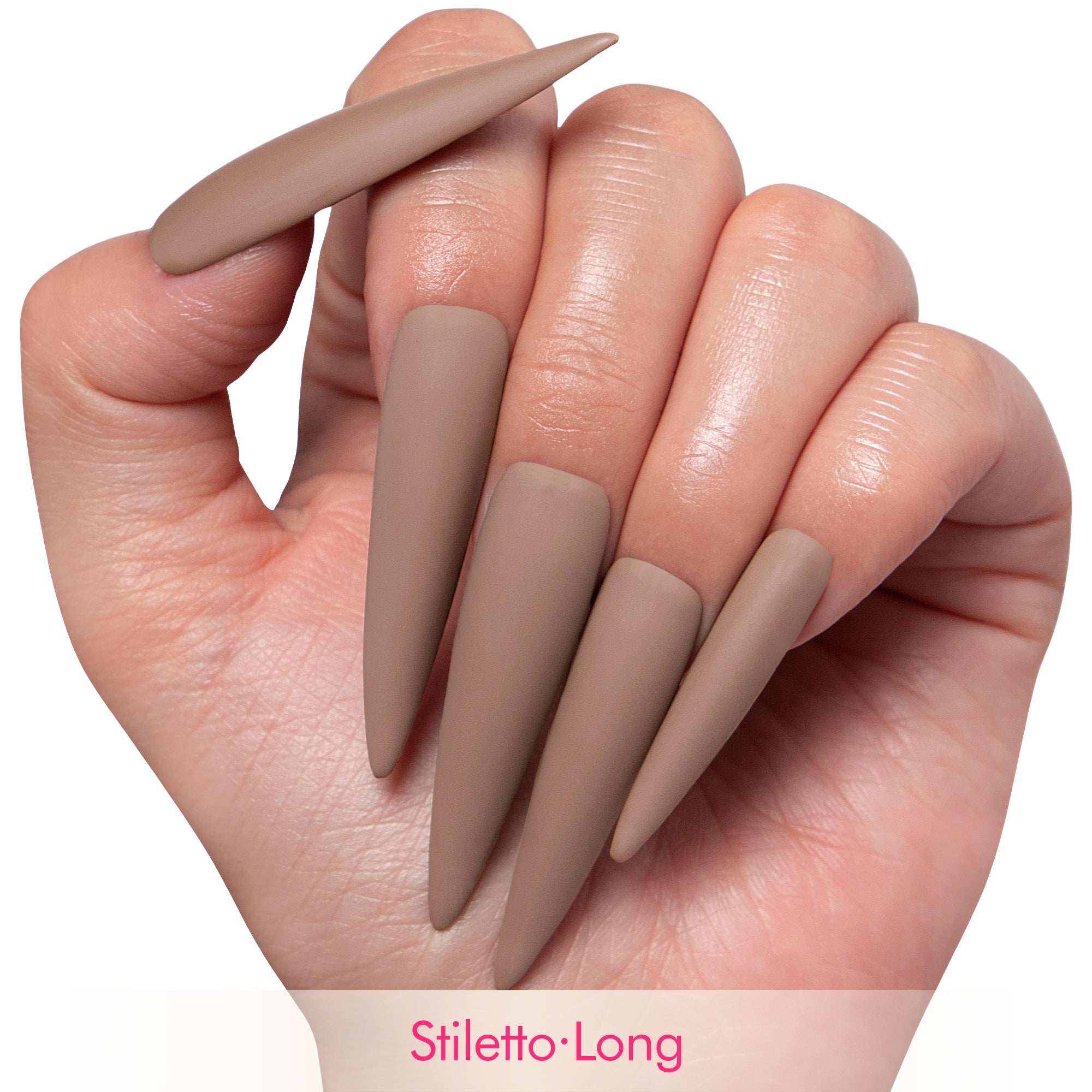 Americano Matte Pure Color Handmade Nails H17