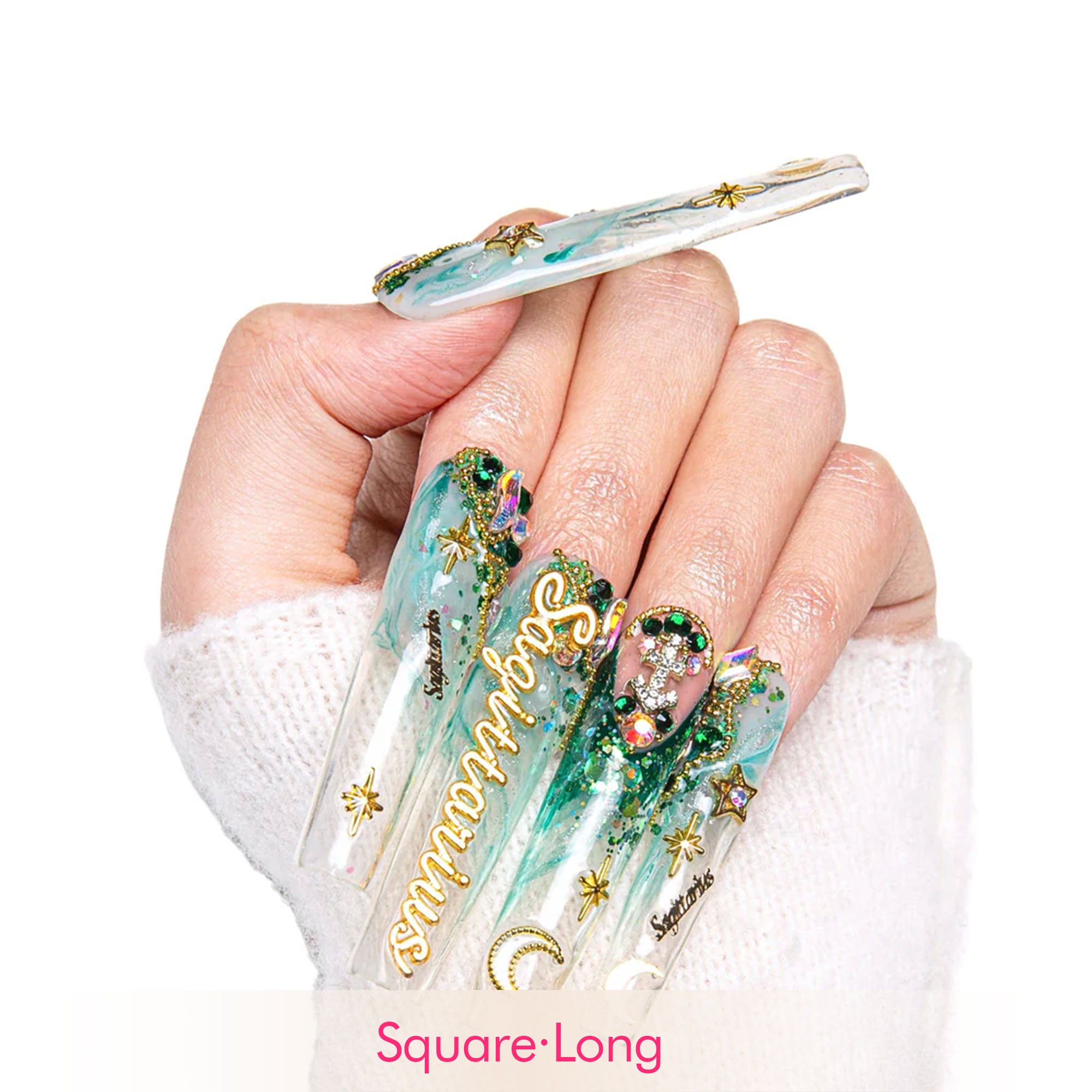 Sagittarius Handmade Nails H171