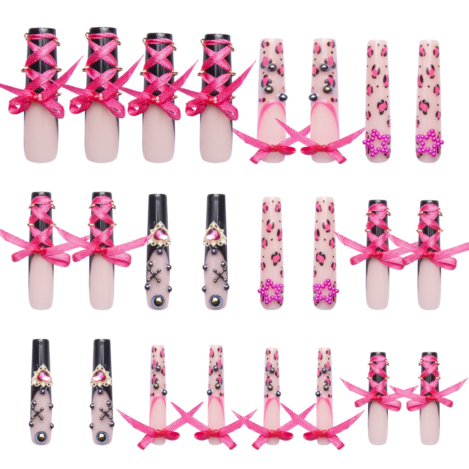 The Sweet Guardian Handmade Nails 24pcs H173