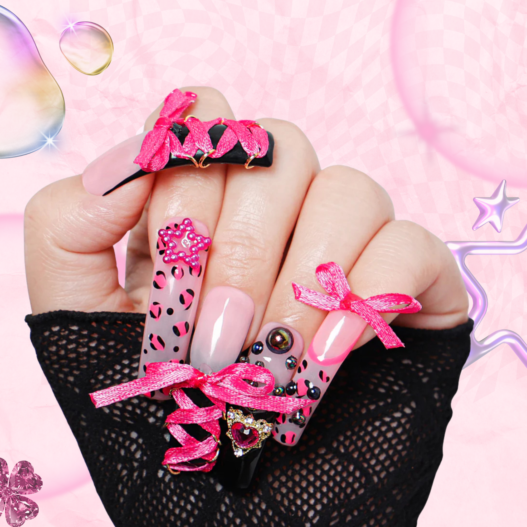 The Sweet Guardian Handmade Nails H173