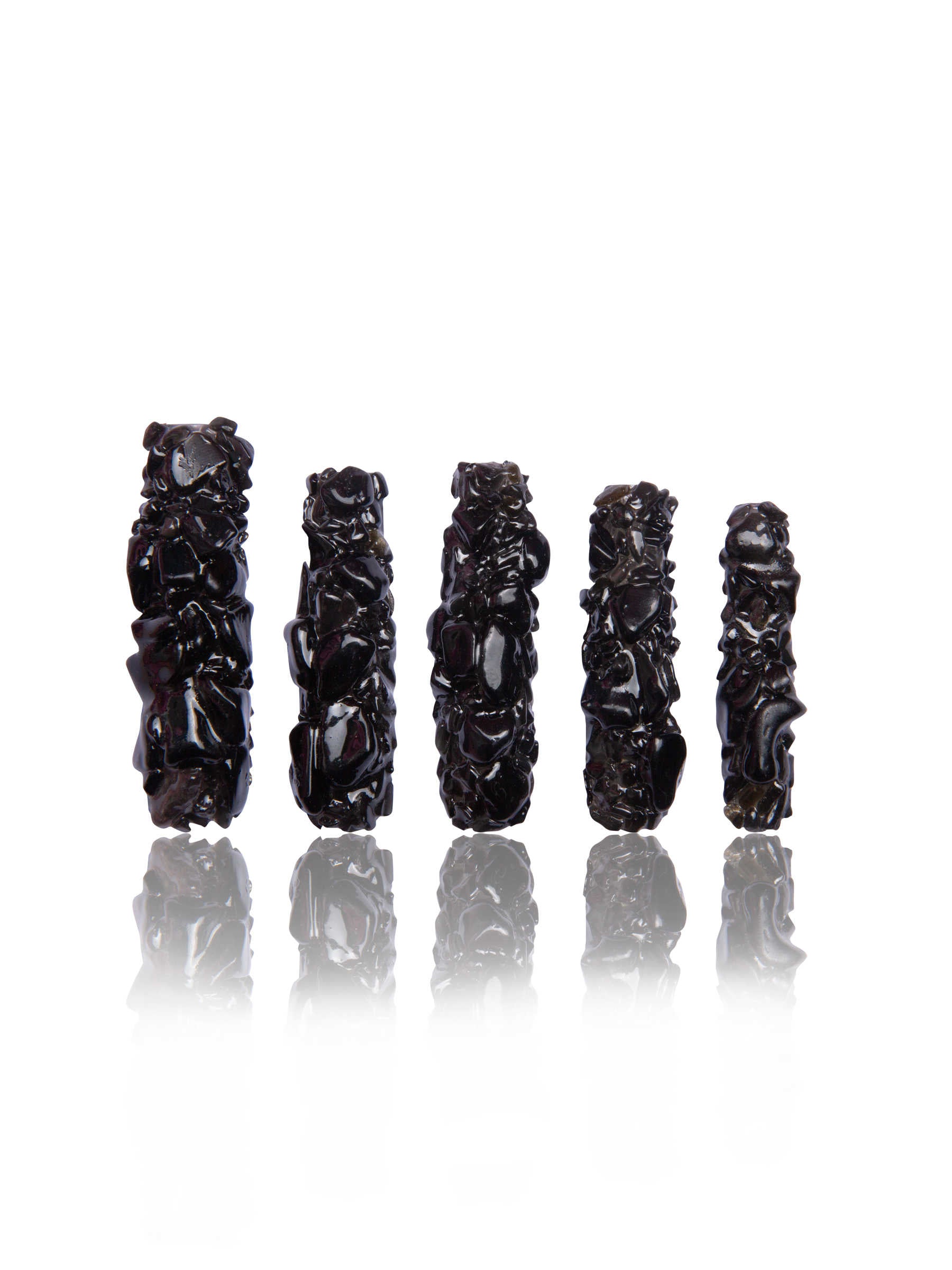 Black Obsidian Crystal Press-on Nails