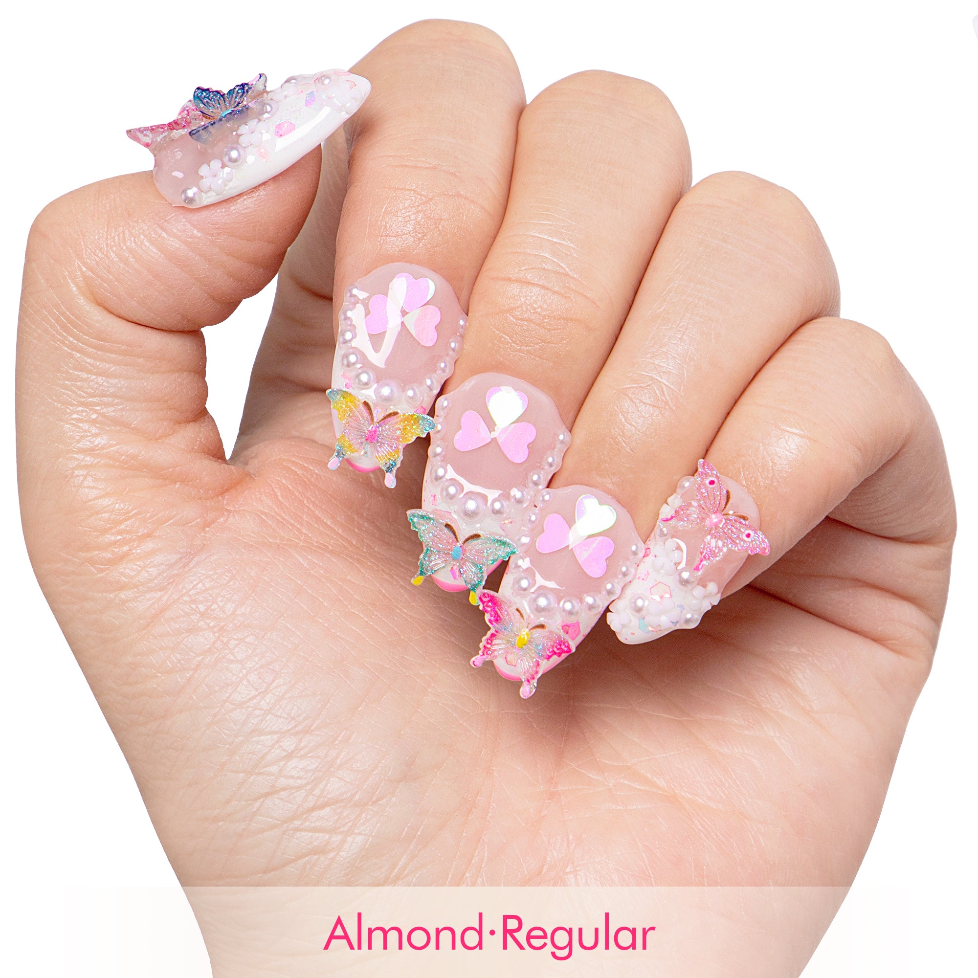 Tipsy Butterfly Handmade Nails H184