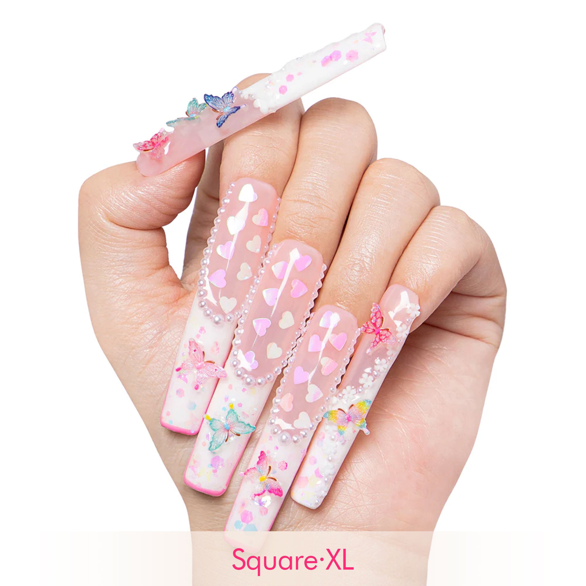 Tipsy Butterfly Handmade Nails H184