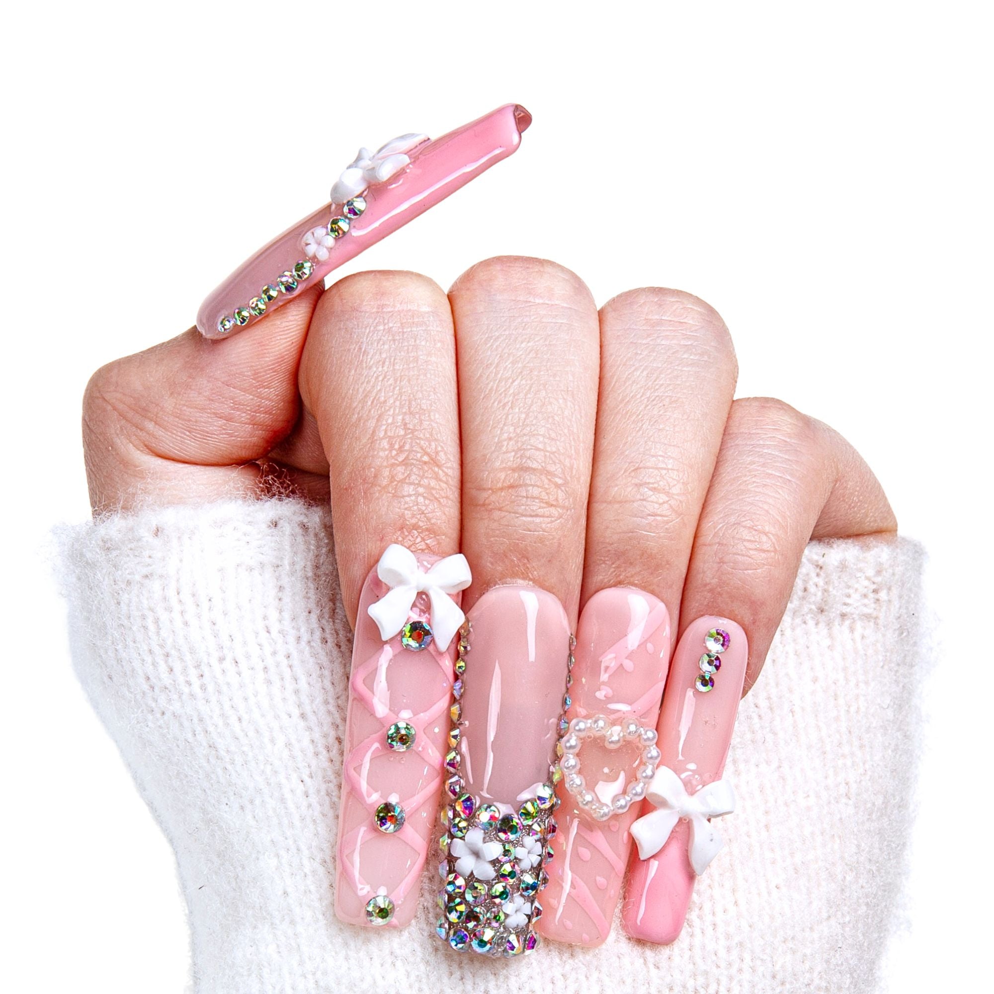 Vintage Shortcake Handmade Nails H187