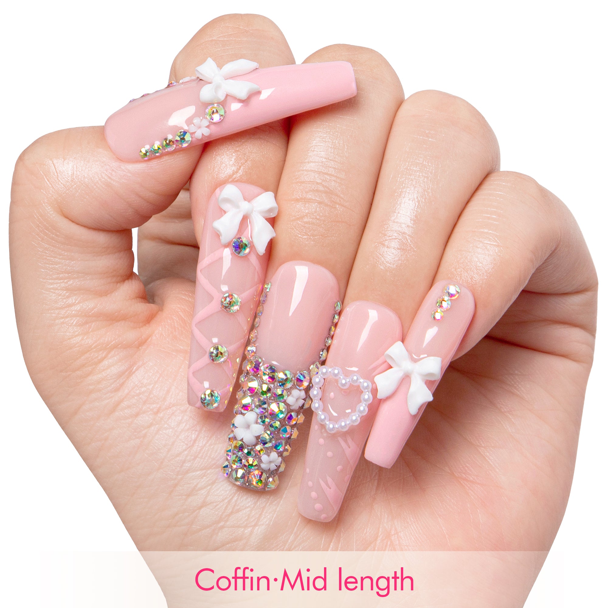 Vintage Shortcake Handmade Nails H187