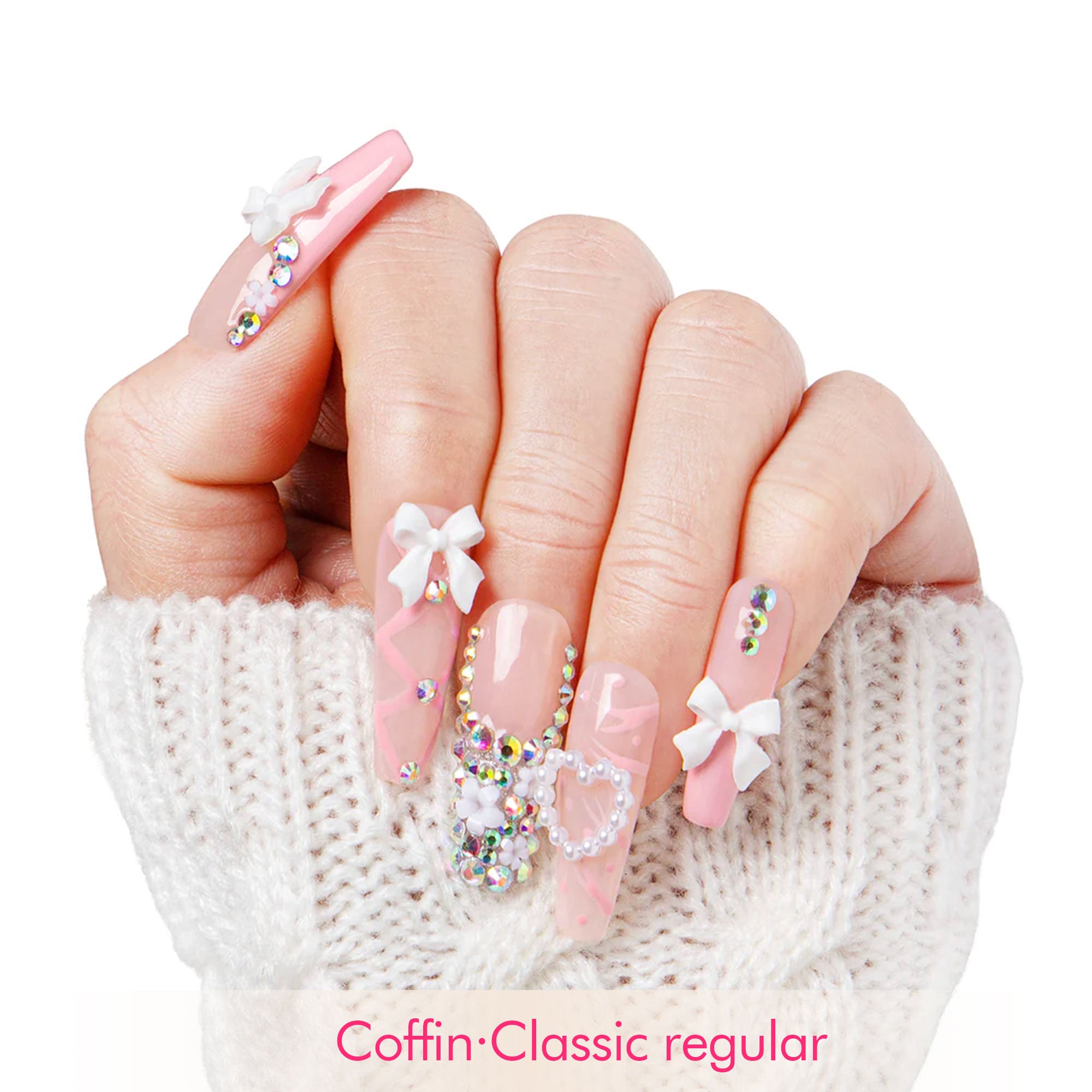 Vintage Shortcake Handmade Nails H187