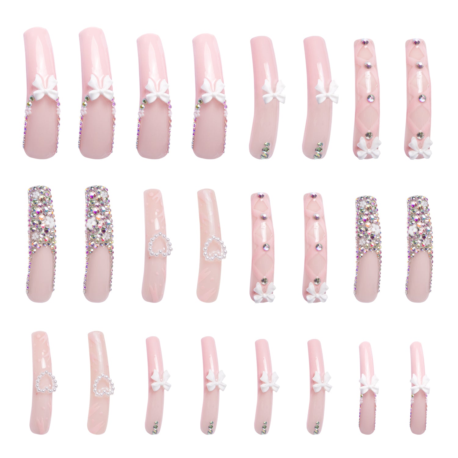 Vintage Shortcake Handmade Nails 24pcs H187