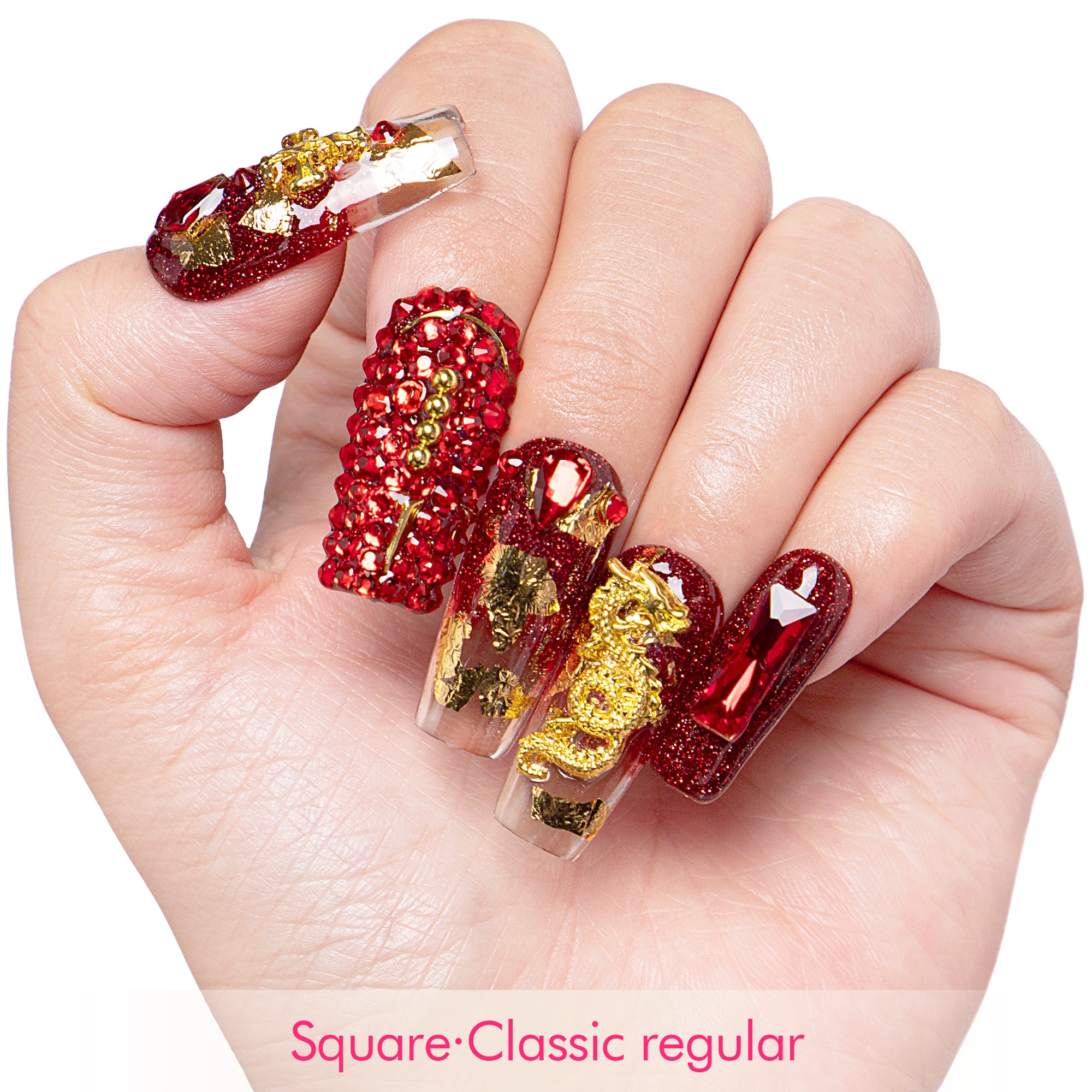 Dragon Flame Handmade Nails H190