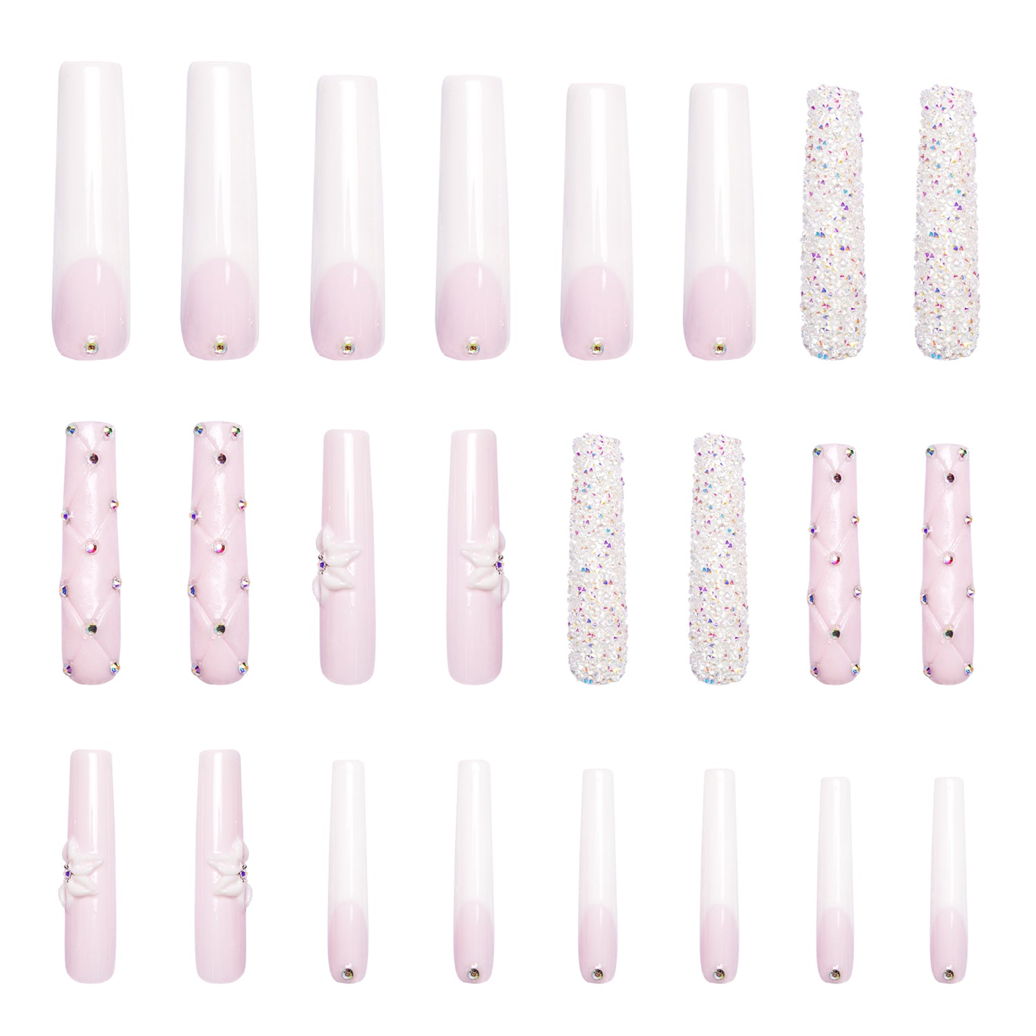 Faded Parfum Handmade Nails 24pcs H191