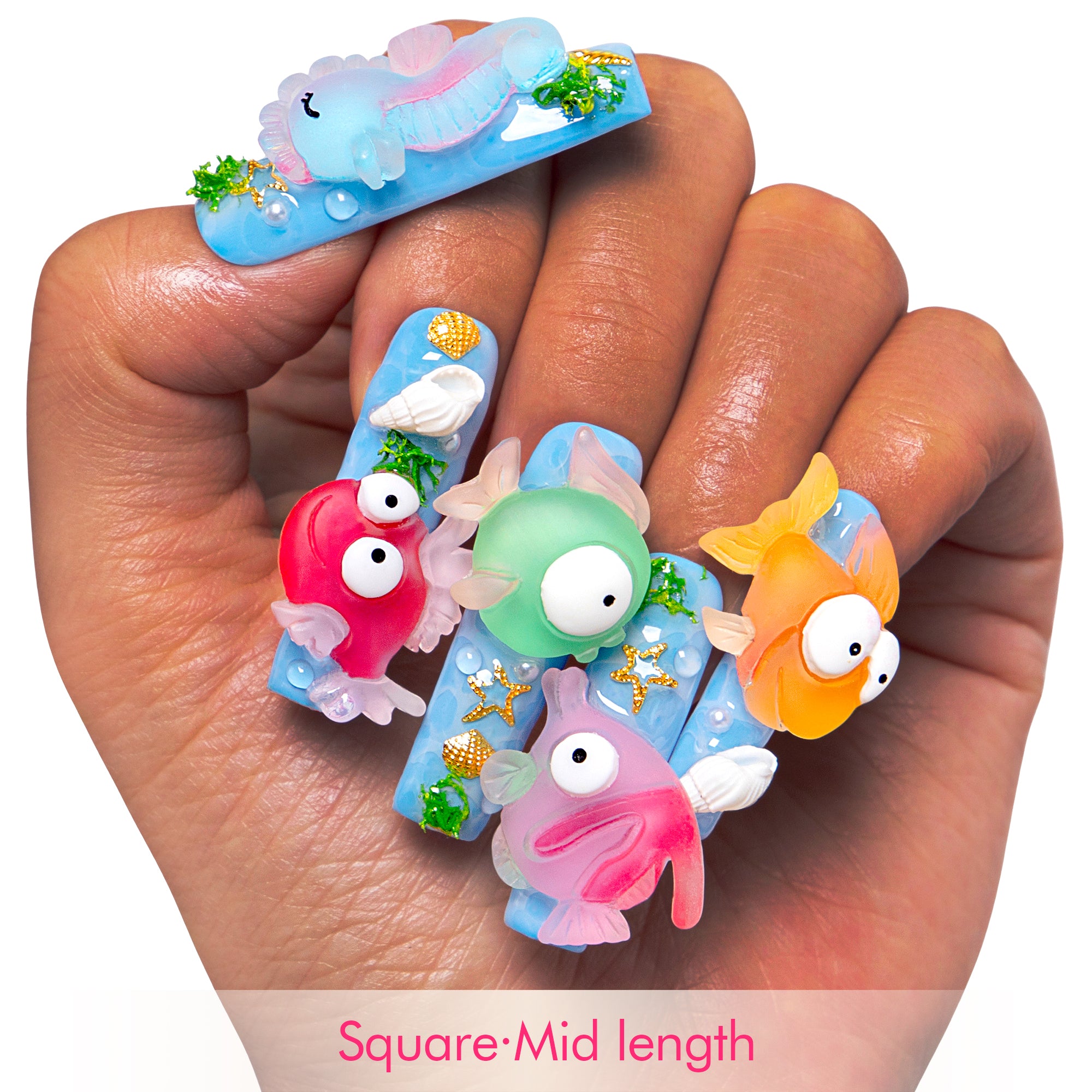 Sea World Handmade Nails H197