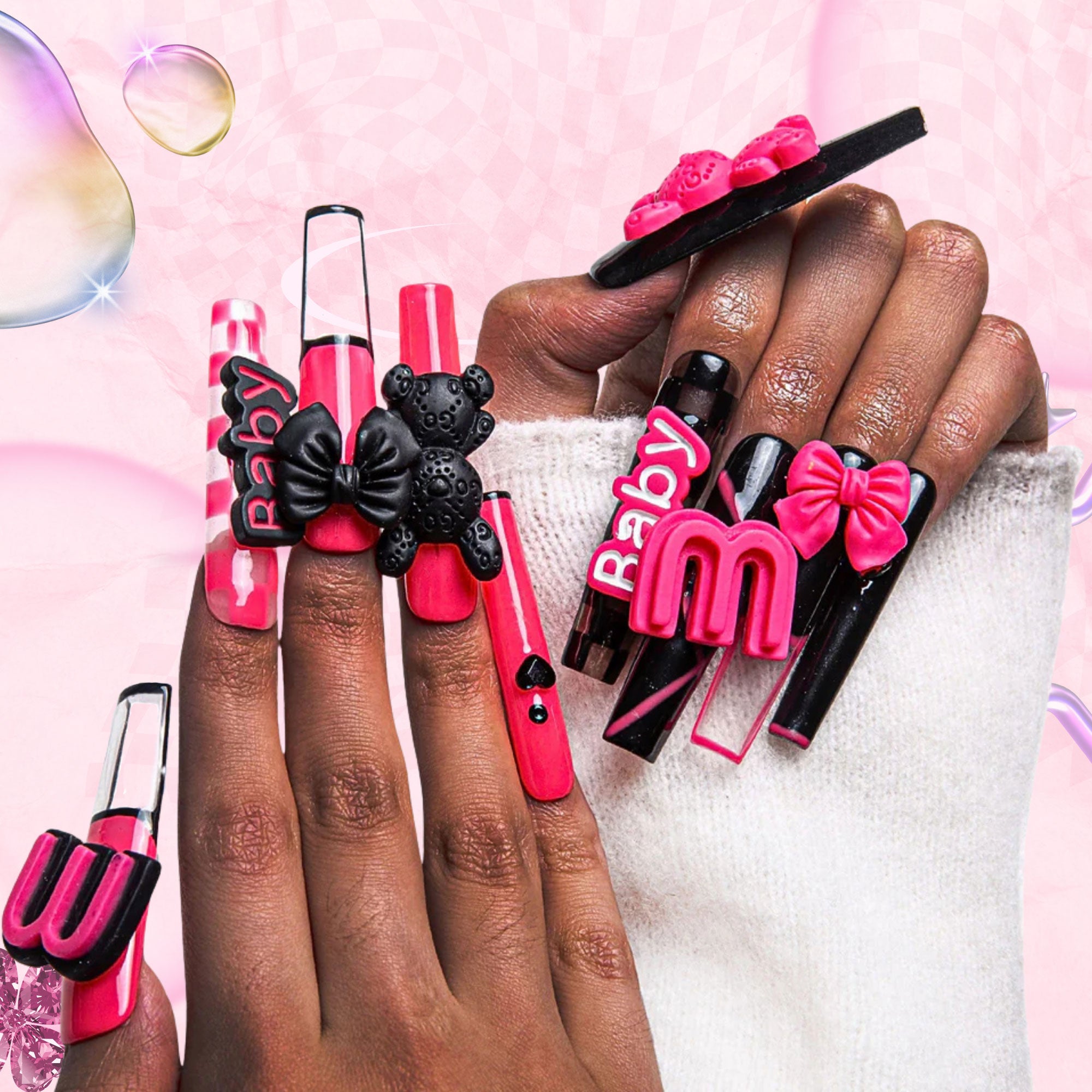 Pinktastic Handmade Nails H198