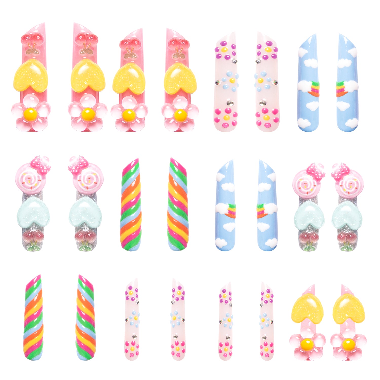 Lolly Handmade Nails 24pcs H199