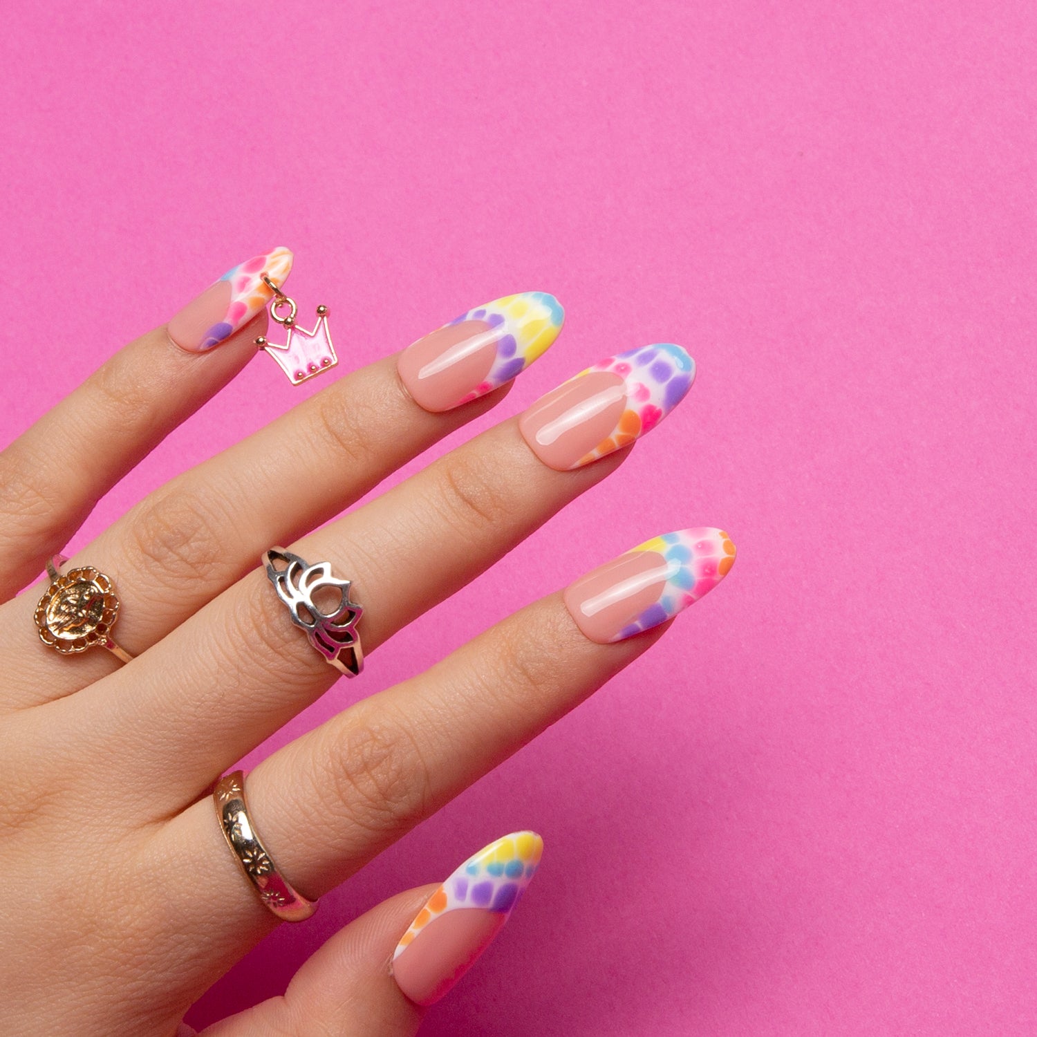 Summerfest Handmade Round Nails H207