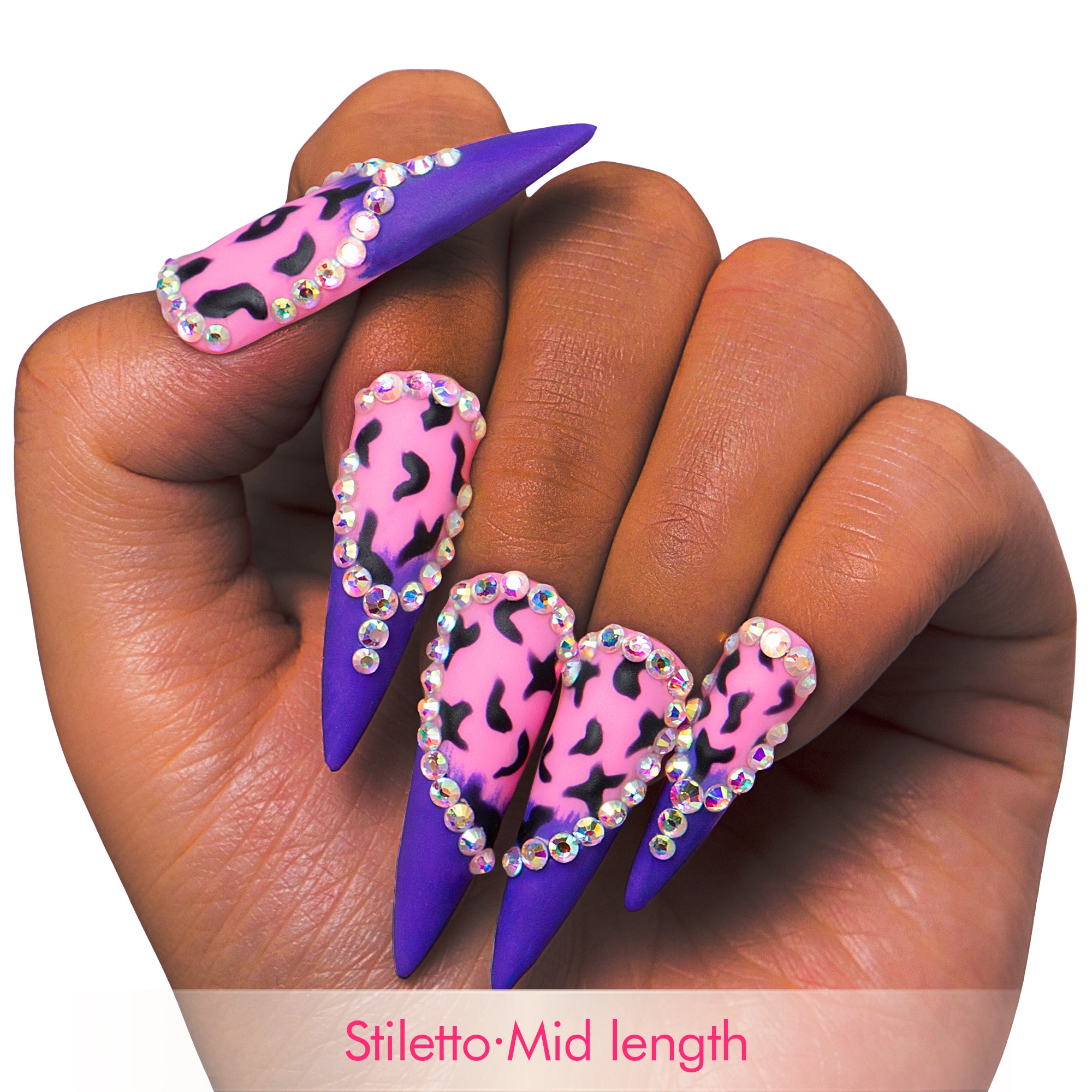 Boozy Lavender Handmade Nails H211